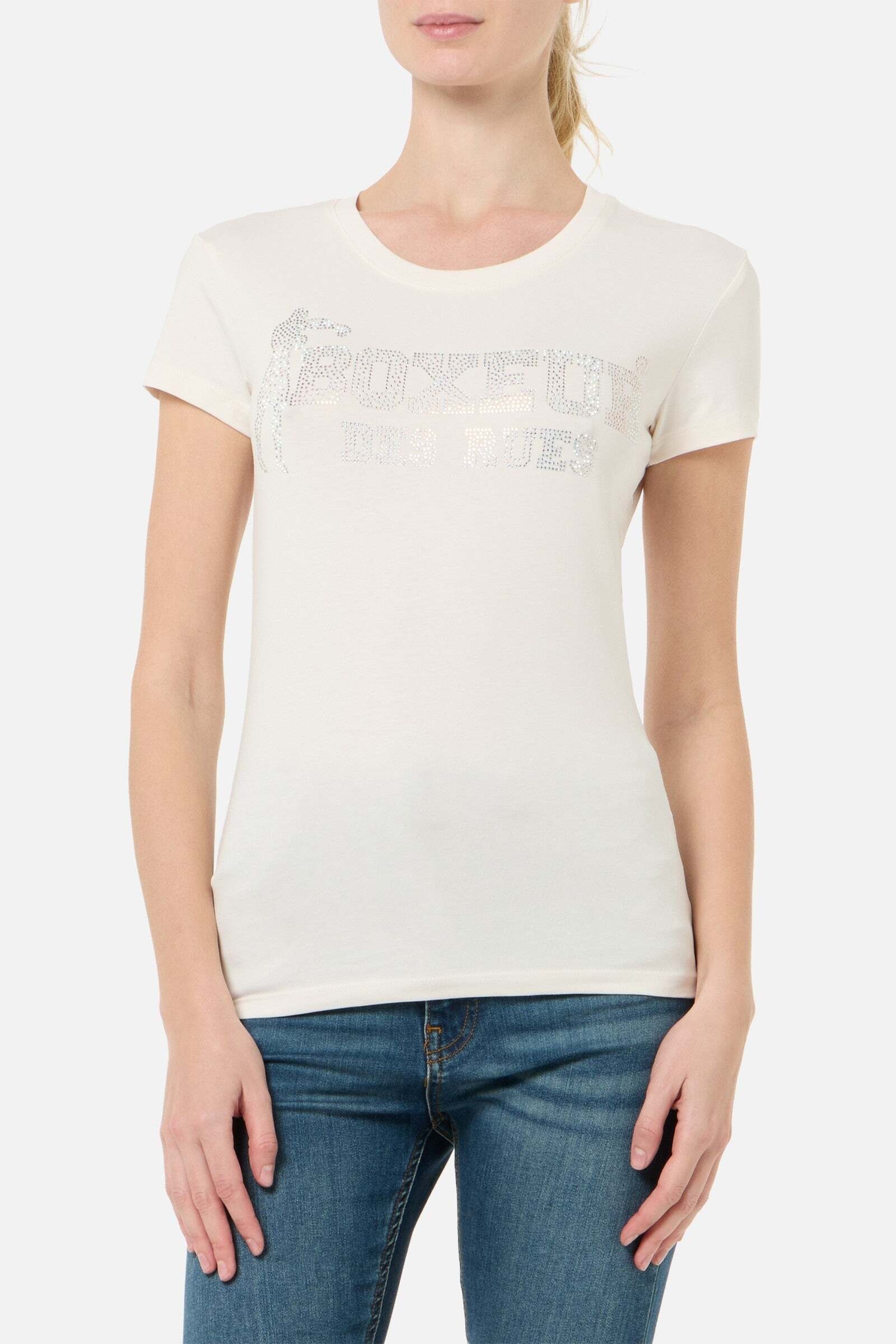 BOXEUR DES RUES T-Shirt »BOXEUR DES RUES T-Shirt Rhinestone Logo«