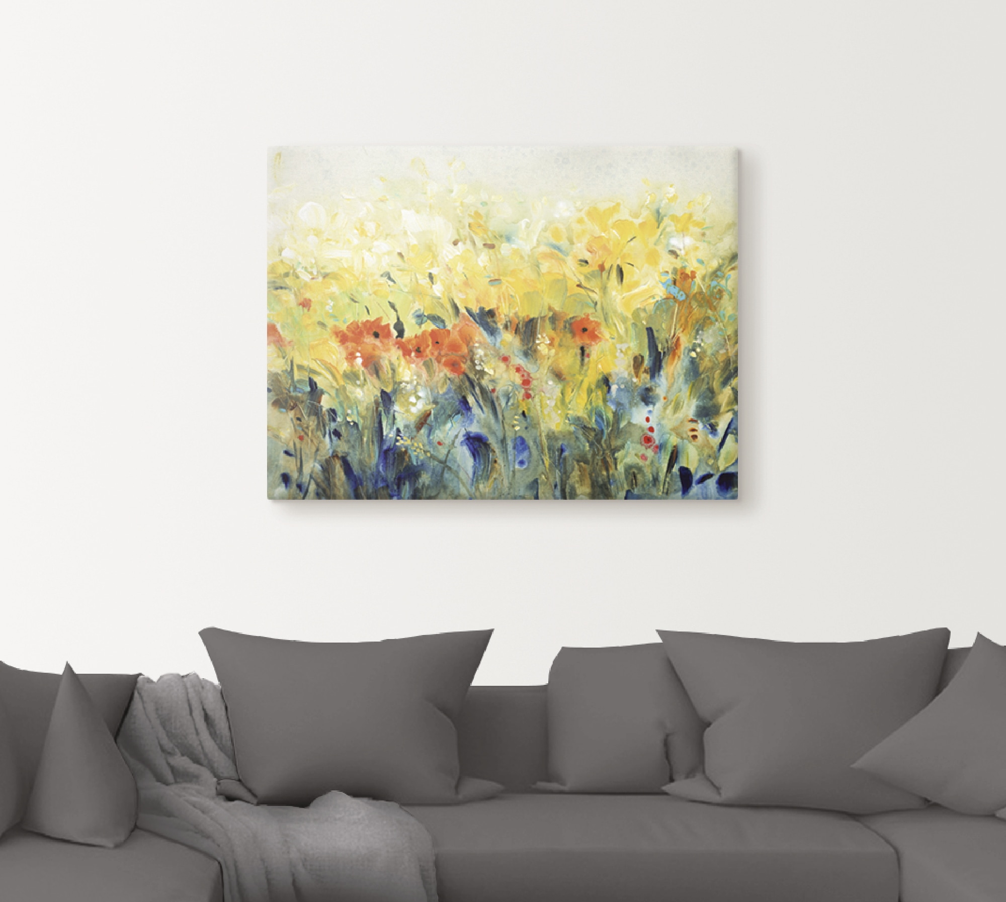 Artland Tableau sur toile »Schwingende Blumen II« 1 cuis tlg. auf Holzrahmen gespannt