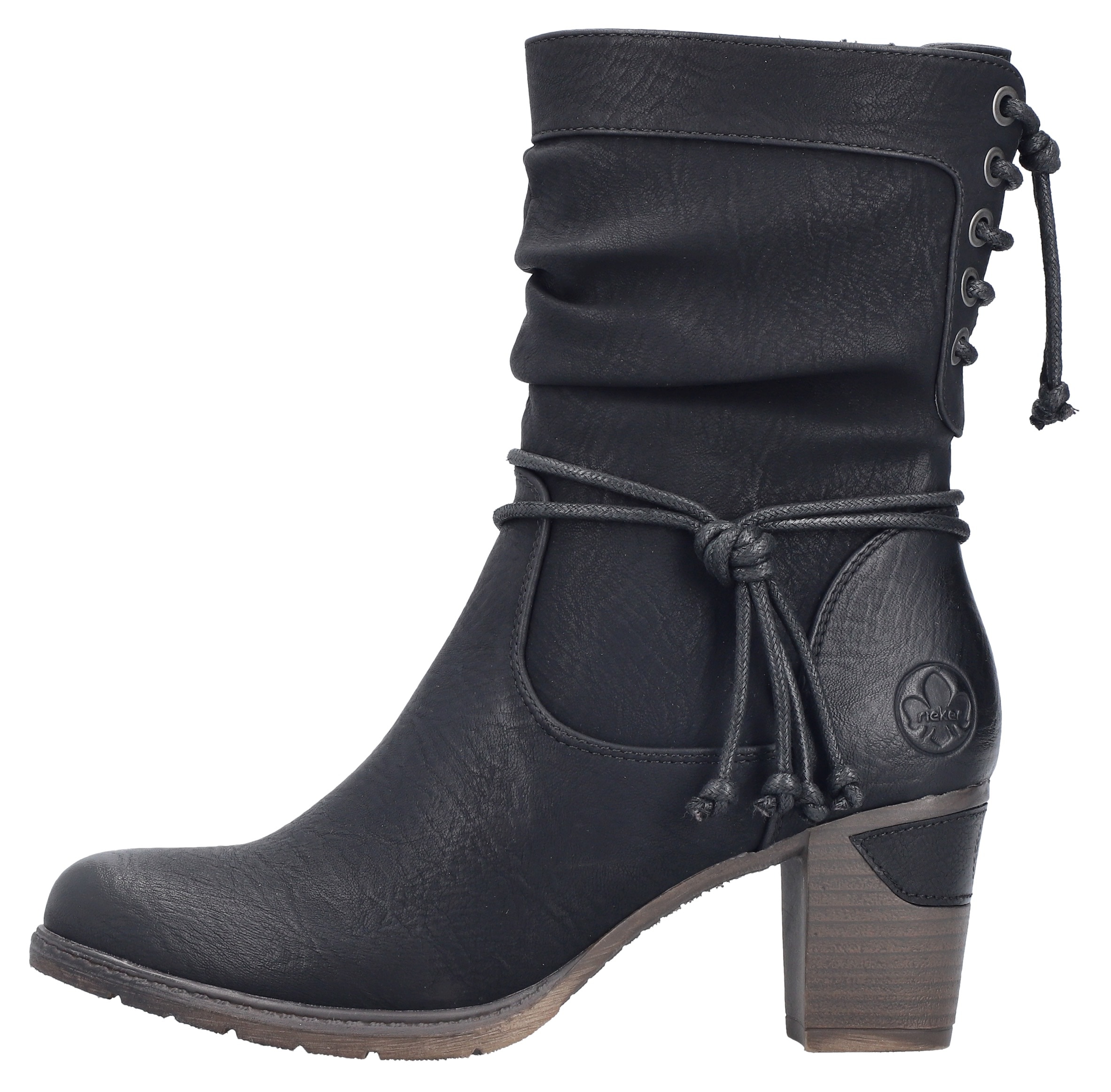 Rieker Cowboy Stiefelette  , Westernstiefelette, Stiefelette mit Slouchy-Schaft