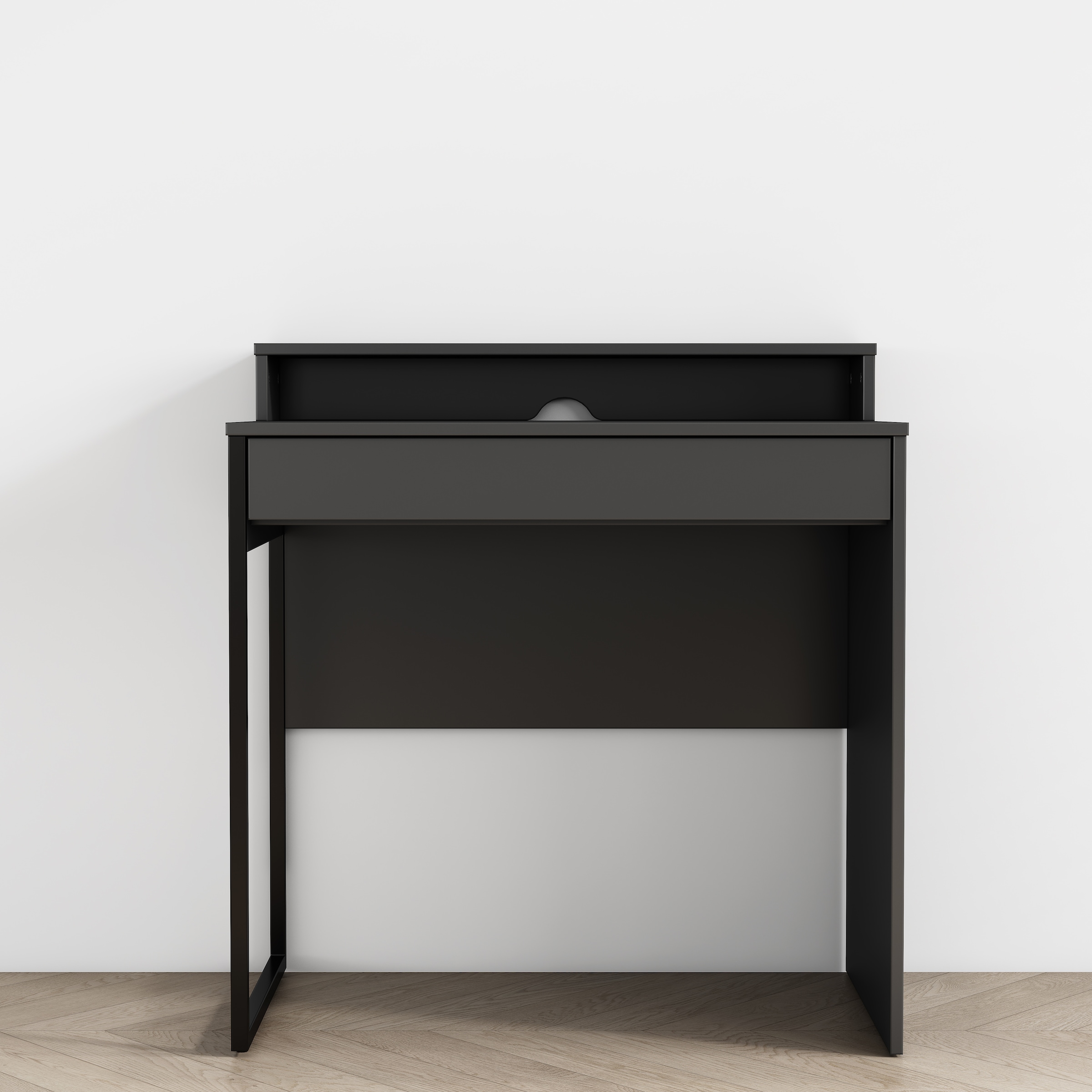 GOODproduct Bureau »Moid, Computertisch in modernem Design« Breite 80 cm, mit Schublade, Kabeldurchlass & Metallkufe