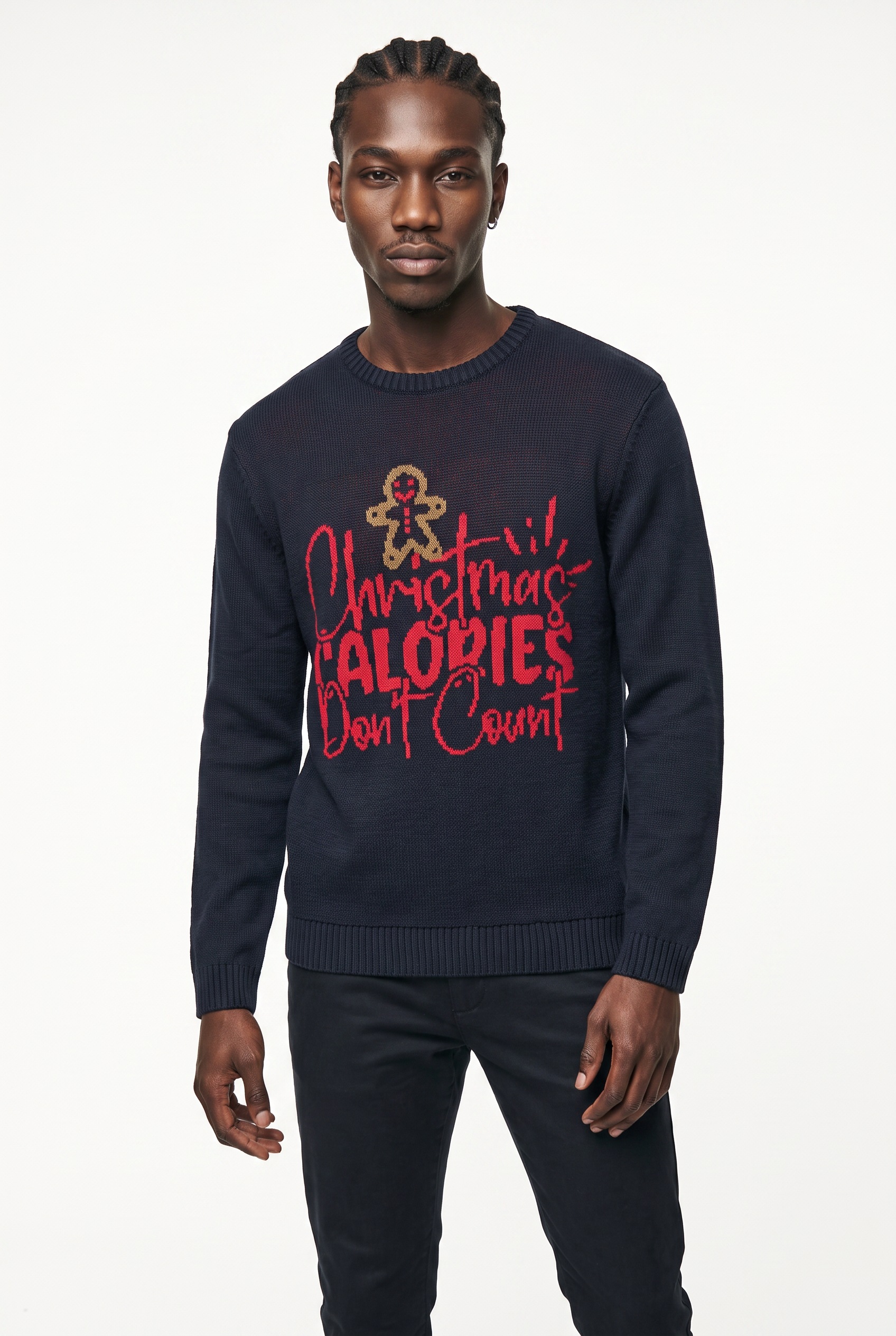 ONLY & SONS Pull à col rond »ONSX-MAX REG TEXT CREW KNIT«