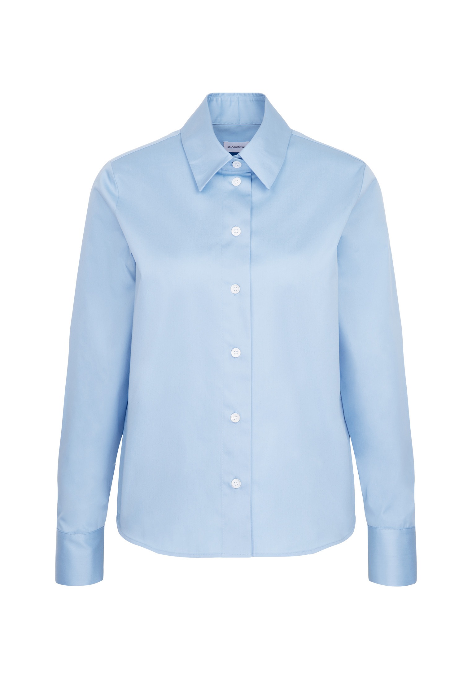 seidensticker Hemdbluse »Schwarze Rose«, Langarm Kragen Uni
