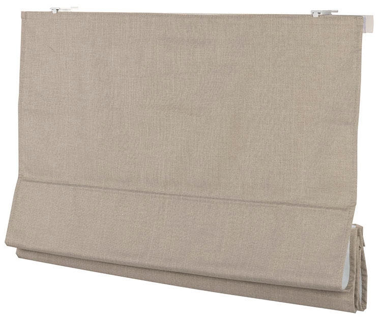 my home Rollo »RIOLA« verdunkelnd Blendschutz | Sichtschutz | Verdunkelung ohne Bohren freihängend Faltrollo in trendiger Leinenoptik, einfache Montage