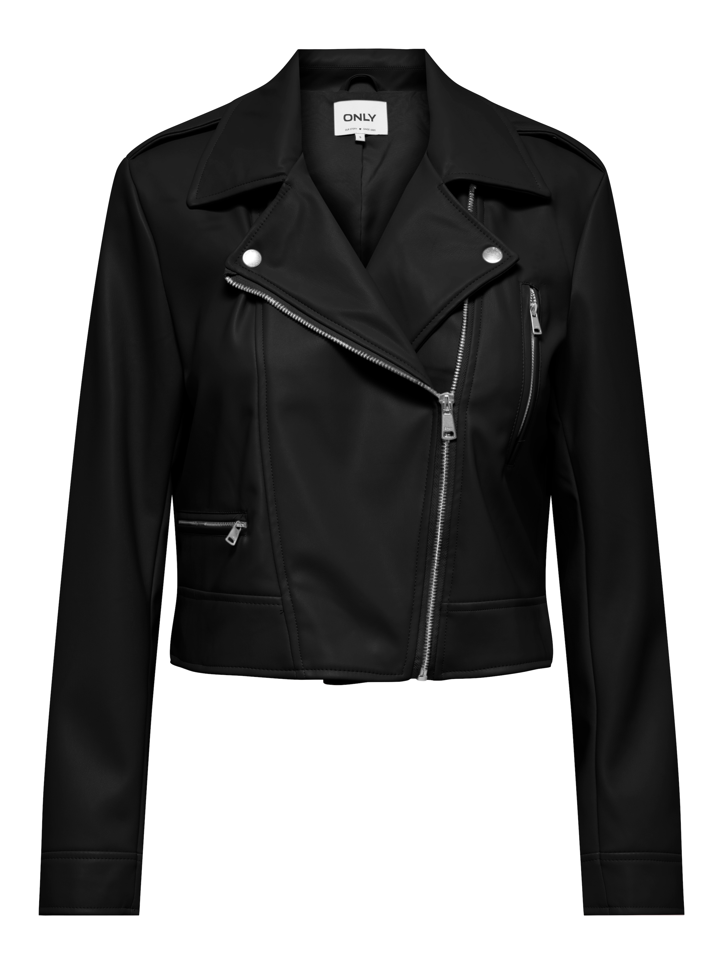 ONLY Lederimitatjacke »ONLCARMEN FAUX LEATHER BIKER CC OTW« mit asymmetrischem Reissverschluss