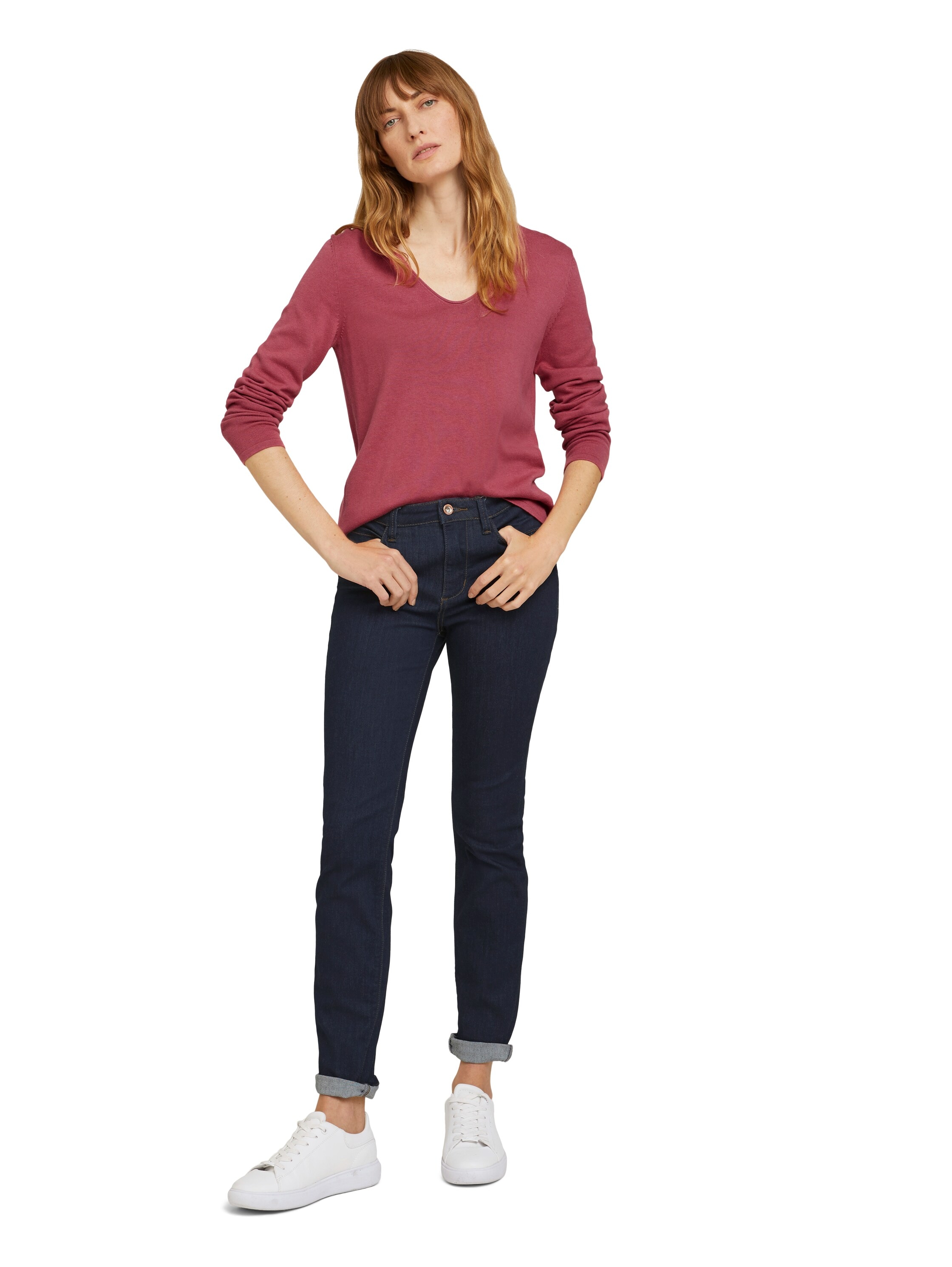 TOM TAILOR Pull col V »Regular« mit V-Ausschnitt