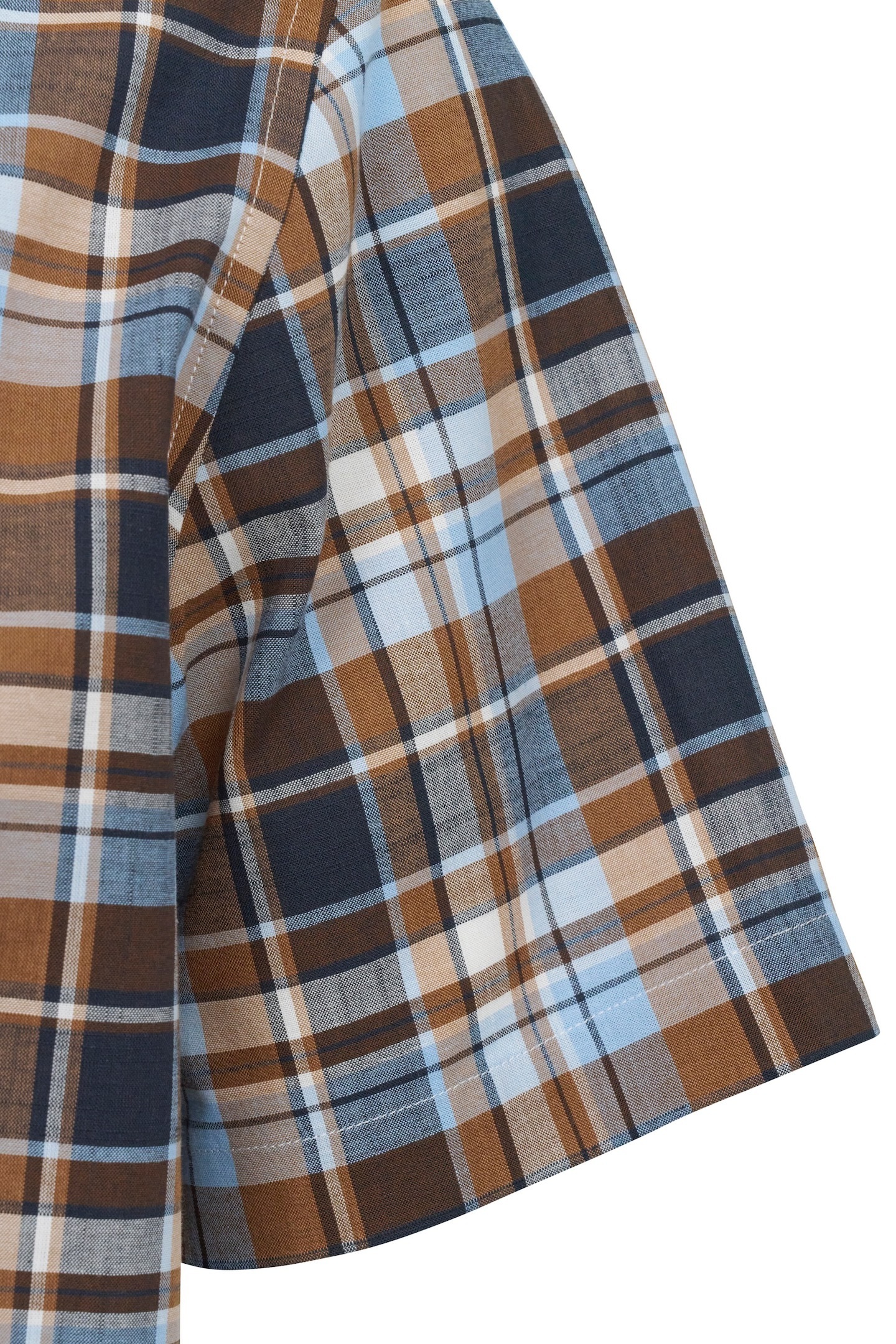 bugatti Kurzarmhemd mit Karo-Muster