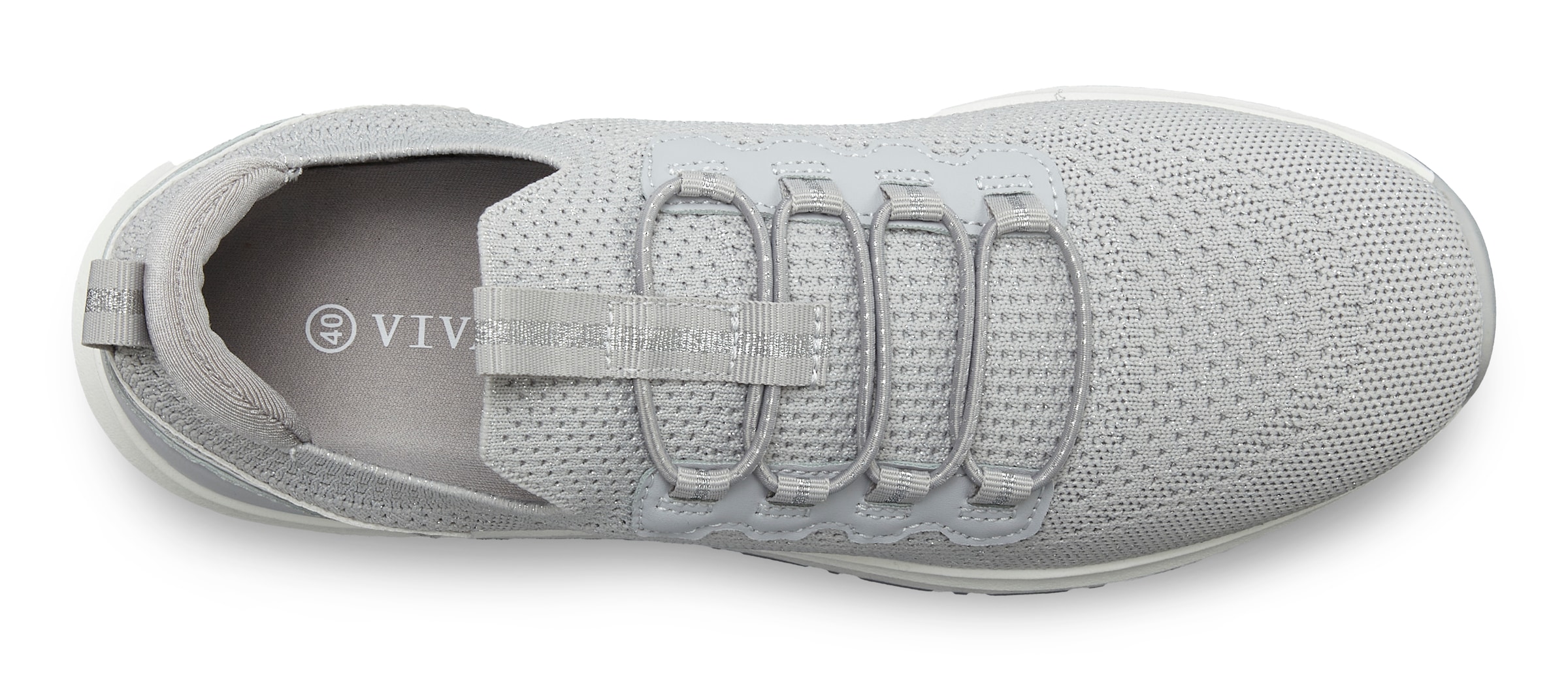 Vivance Sneaker »Freizeitschuh, Halbschuh,«  aus Textil zum Reinschlüpfen mit elastischen Schnürbändern VEGAN