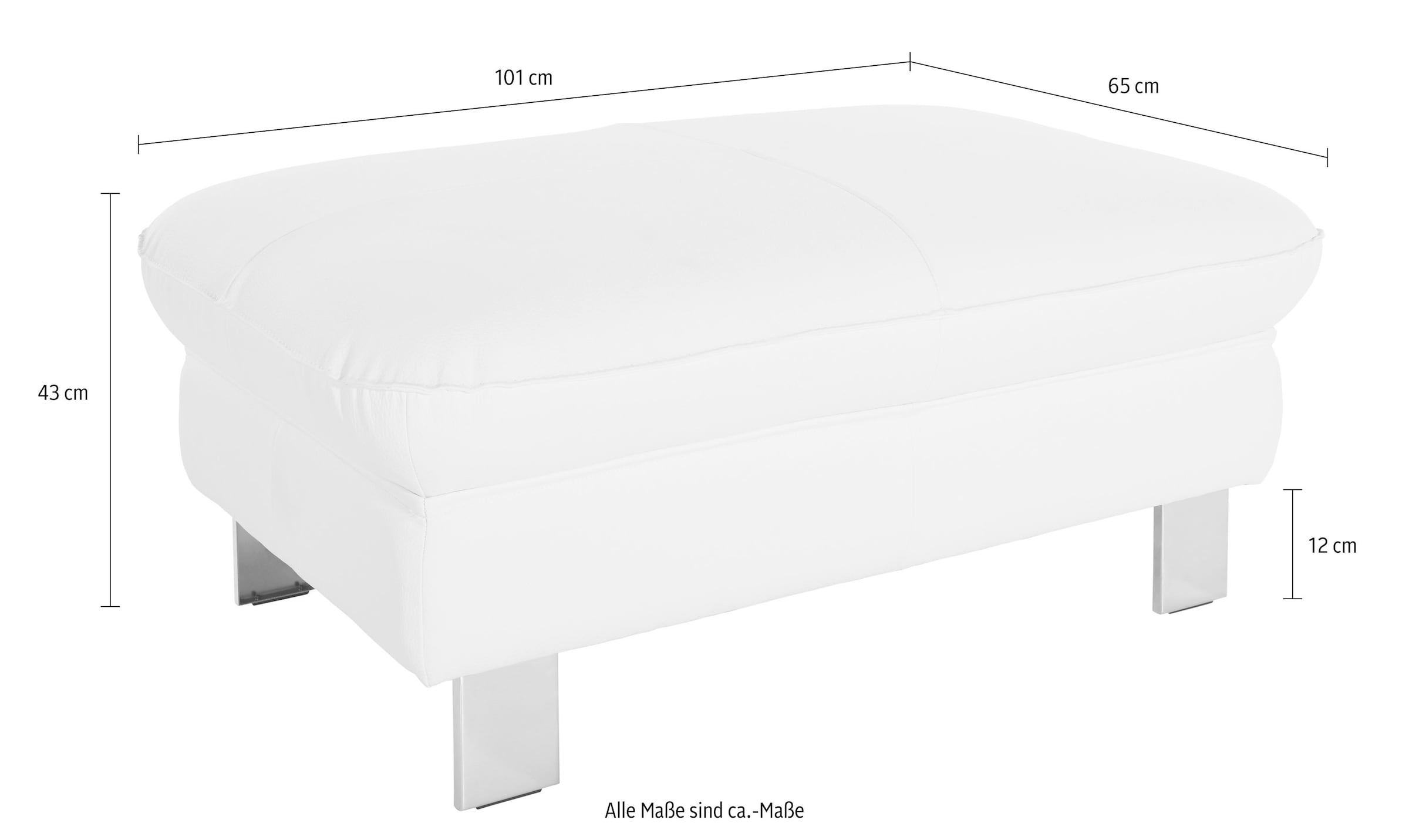 COTTA Tabouret »Driver« mit edlen Metallfüssen