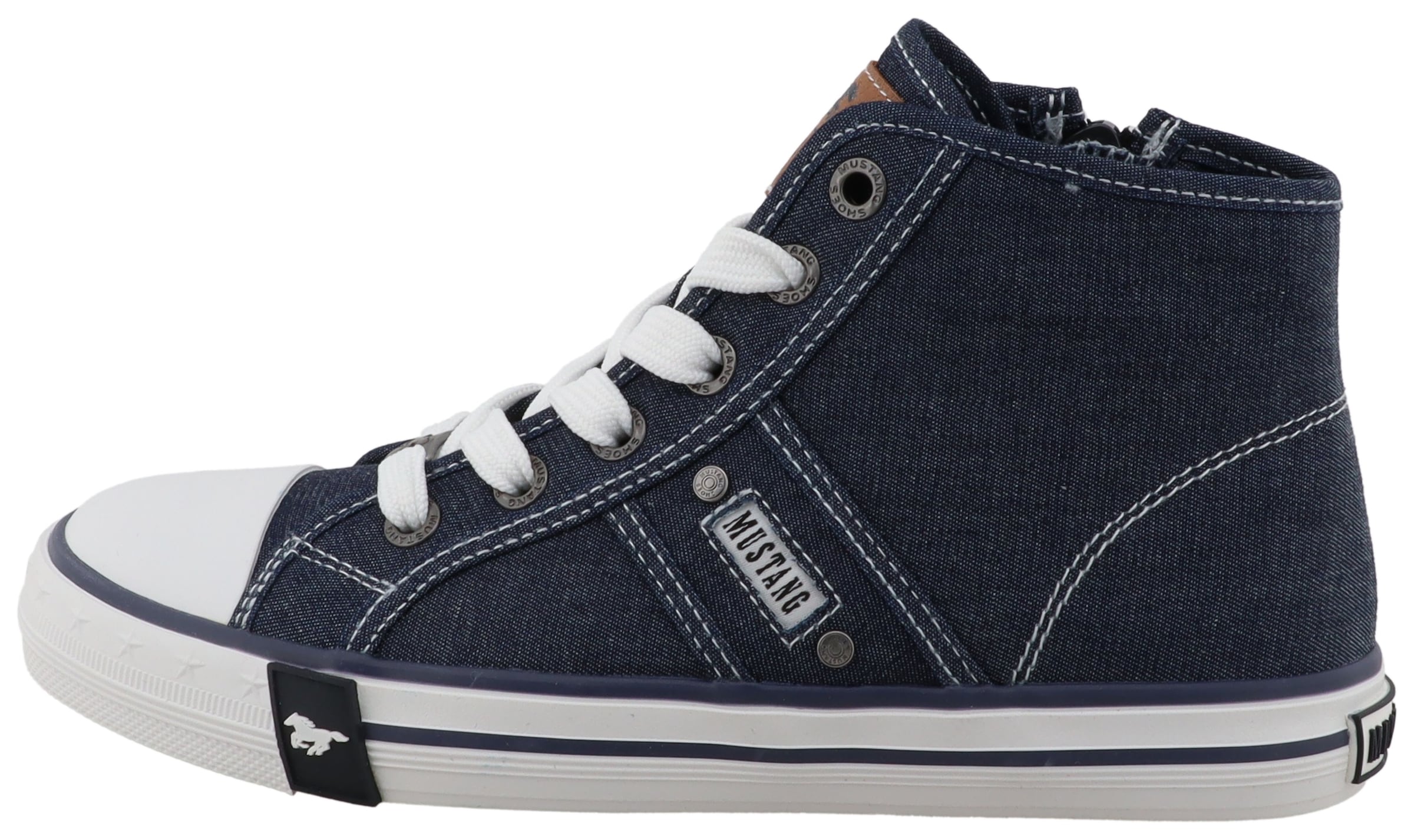 Mustang Shoes Sneakers »Gaspare«  Chaussure de loisirs, boots à lacets, sneaker montante avec clous
