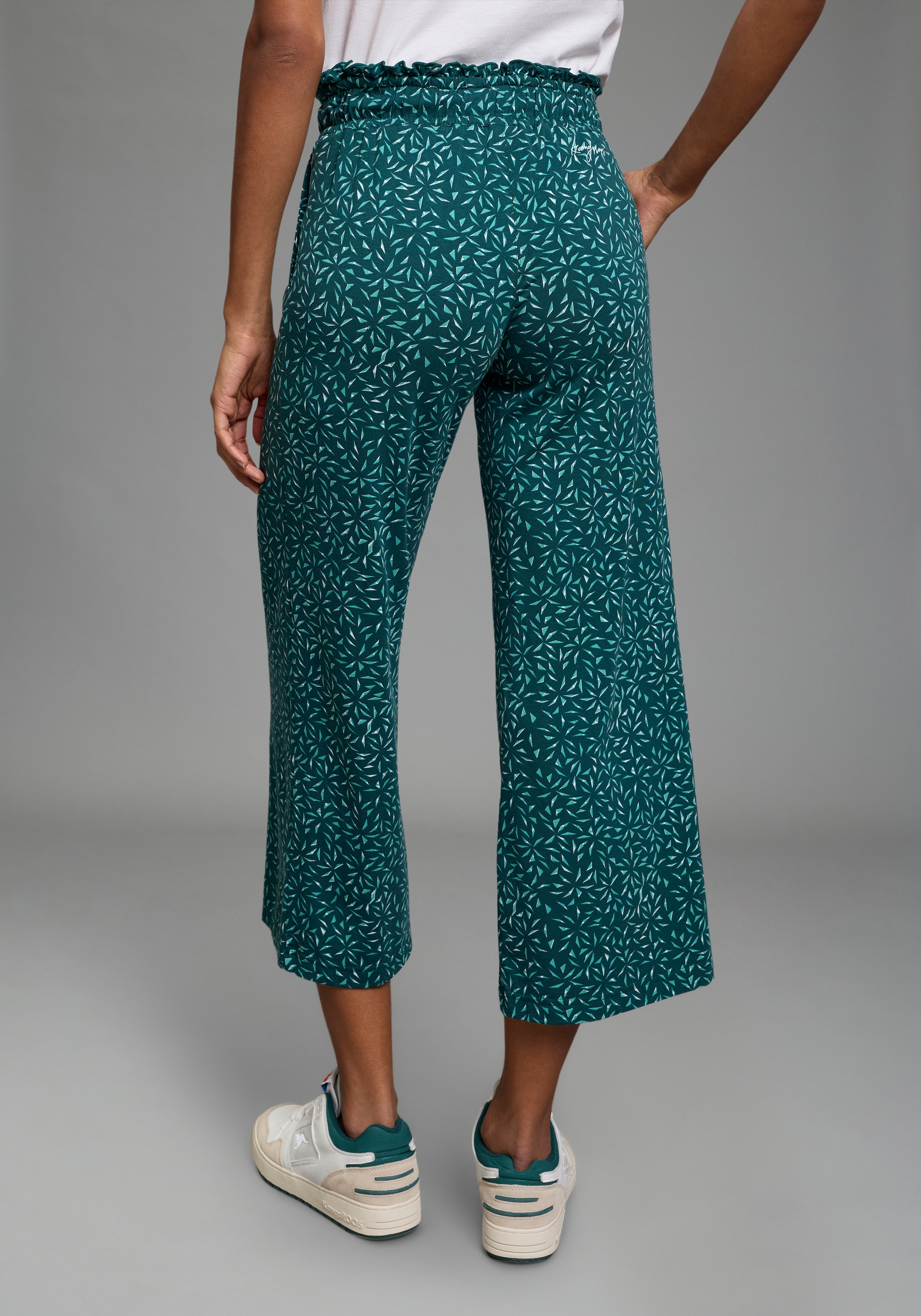 KangaROOS Jupe-culotte  weite Jerseyhose, mit Eingrifftaschen, mit Bindeband am Bund