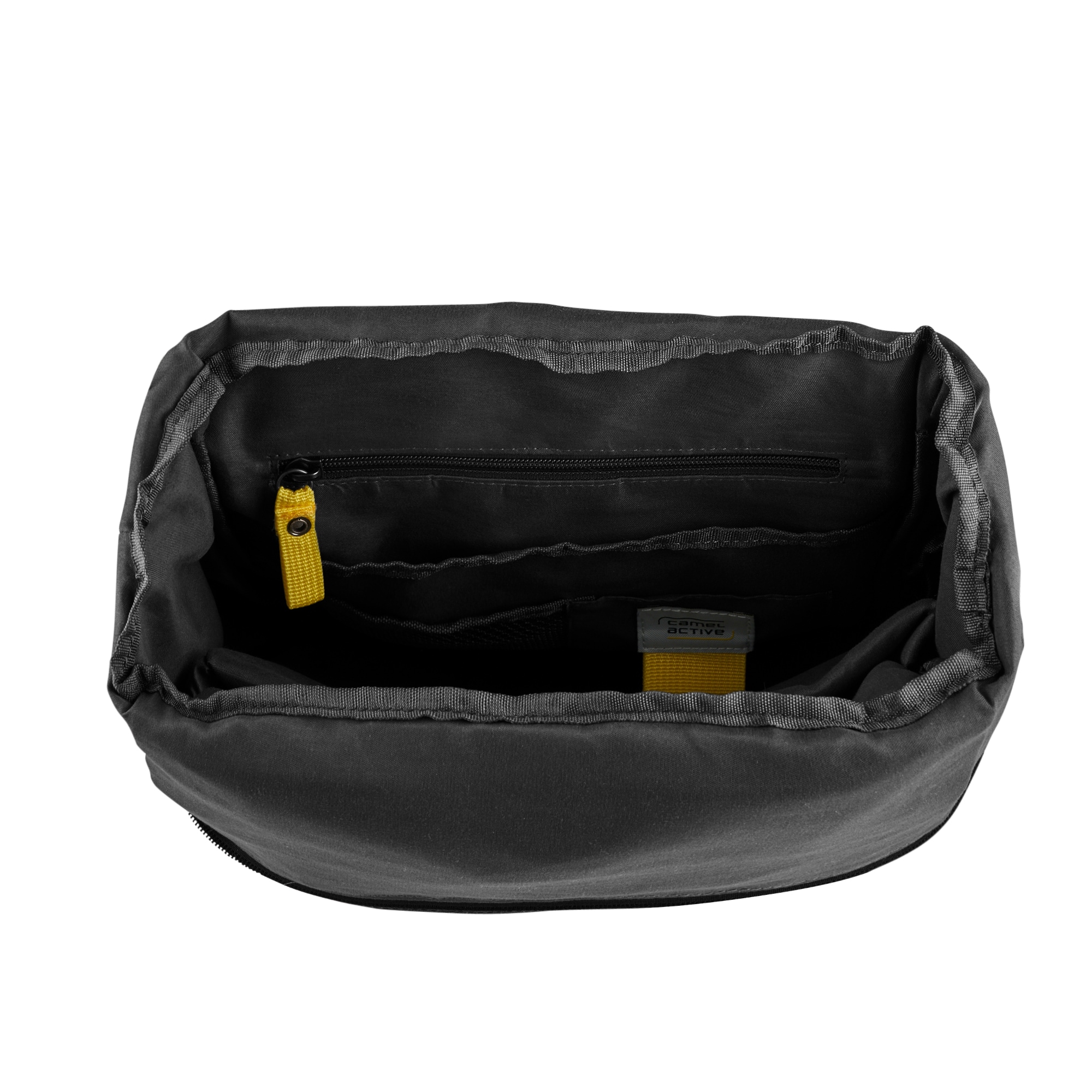 camel active Rucksack »Explore« wasserabweisendes recyceltes Nylon und reflektierende Reissverschlüsse