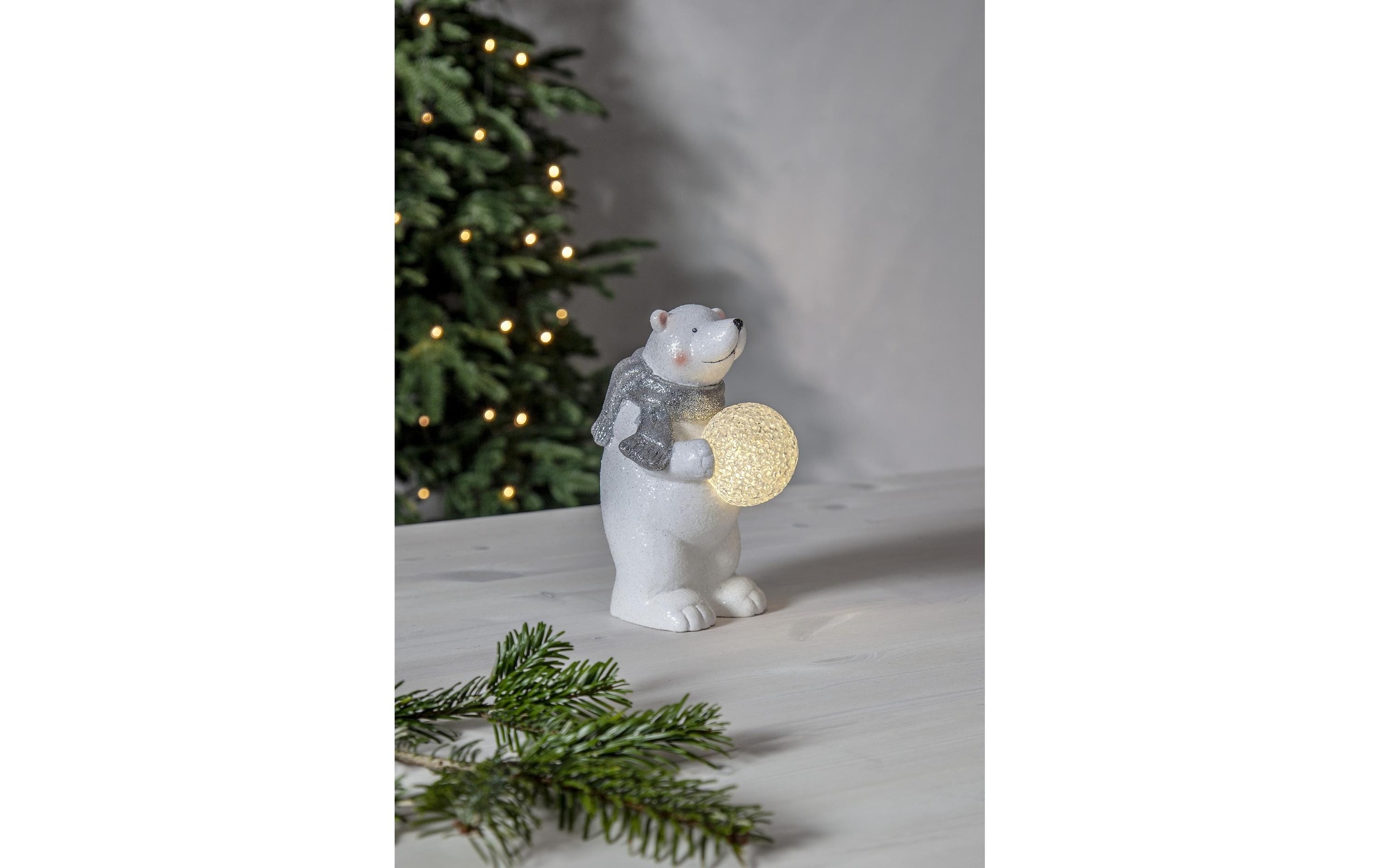 Parforce Traditional Hunting Figurine décorative LED »Polare, 45066 cm, Weiss«