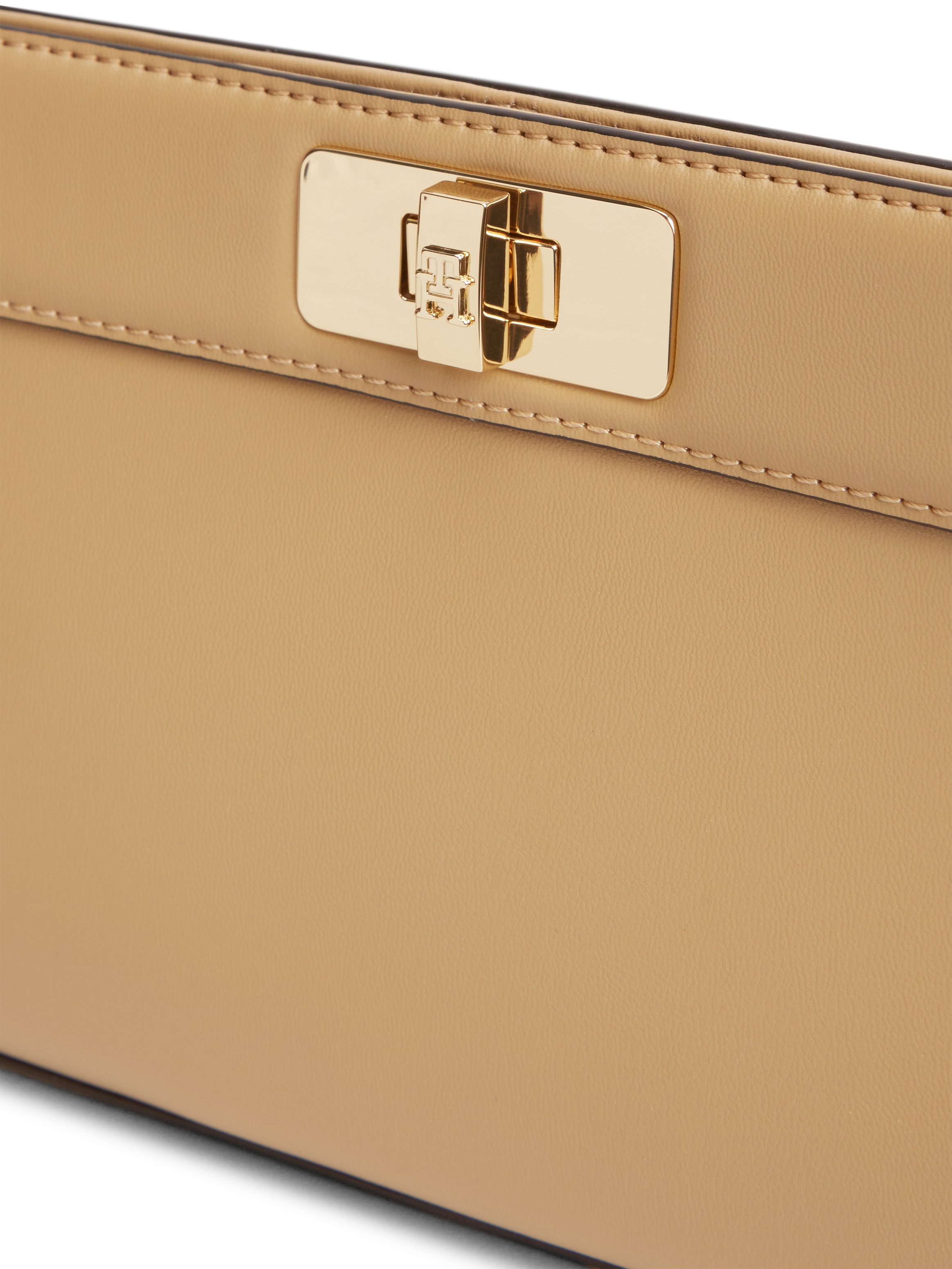 Tommy Hilfiger Pochette »TH MODERN CLUTCH« sac bandoulière femme, sac à main avec bandoulière dorée