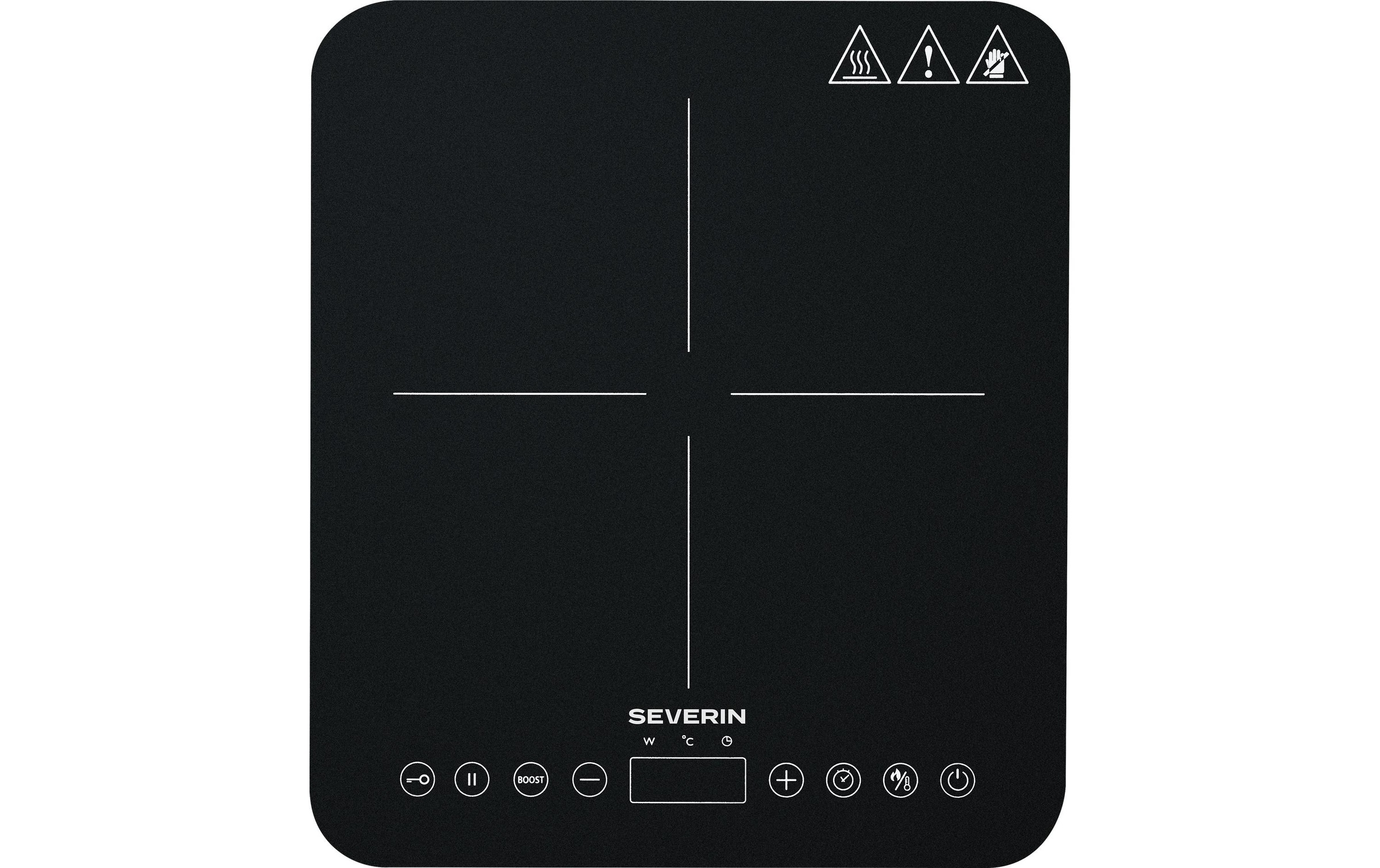 Severin Plaque de cuisson à induction simple »KP1025« Induktions-Einzelkochplatte mit Glaskeramik-Oberfläche