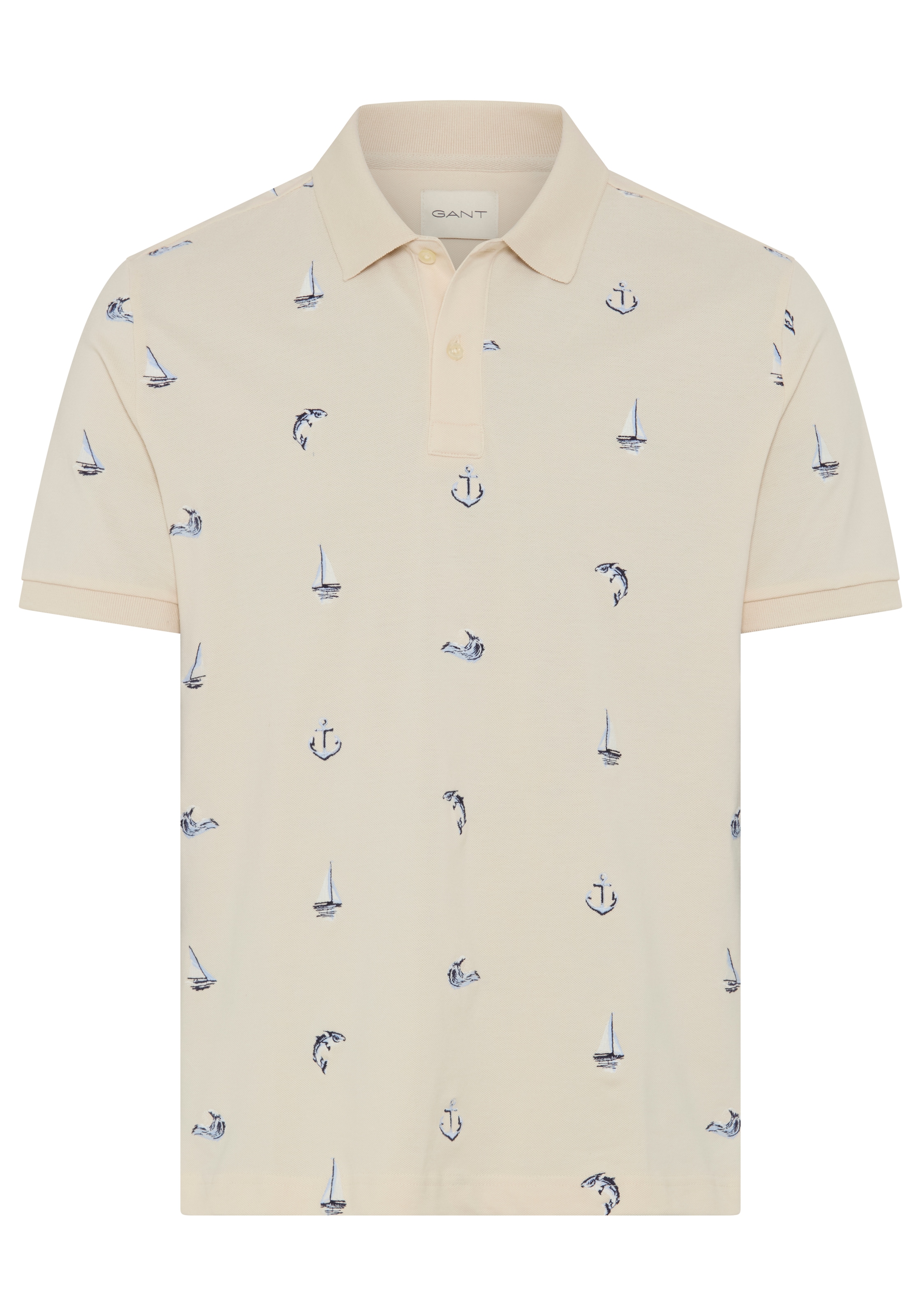 Gant Polo »EMBROIDERED« avec broderie d'ancres partout