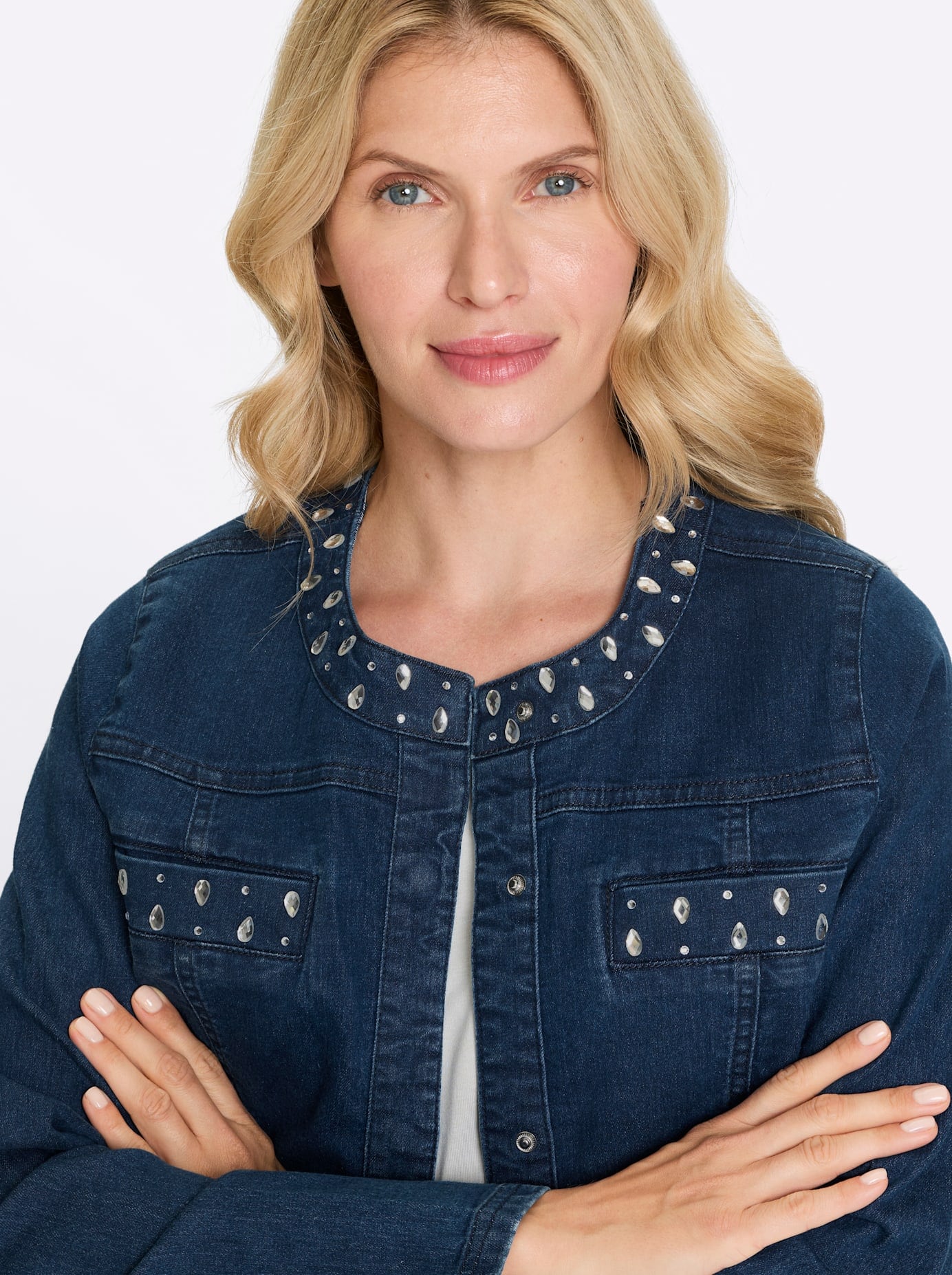 Classic Basics Veste en jean ohne Kapuze