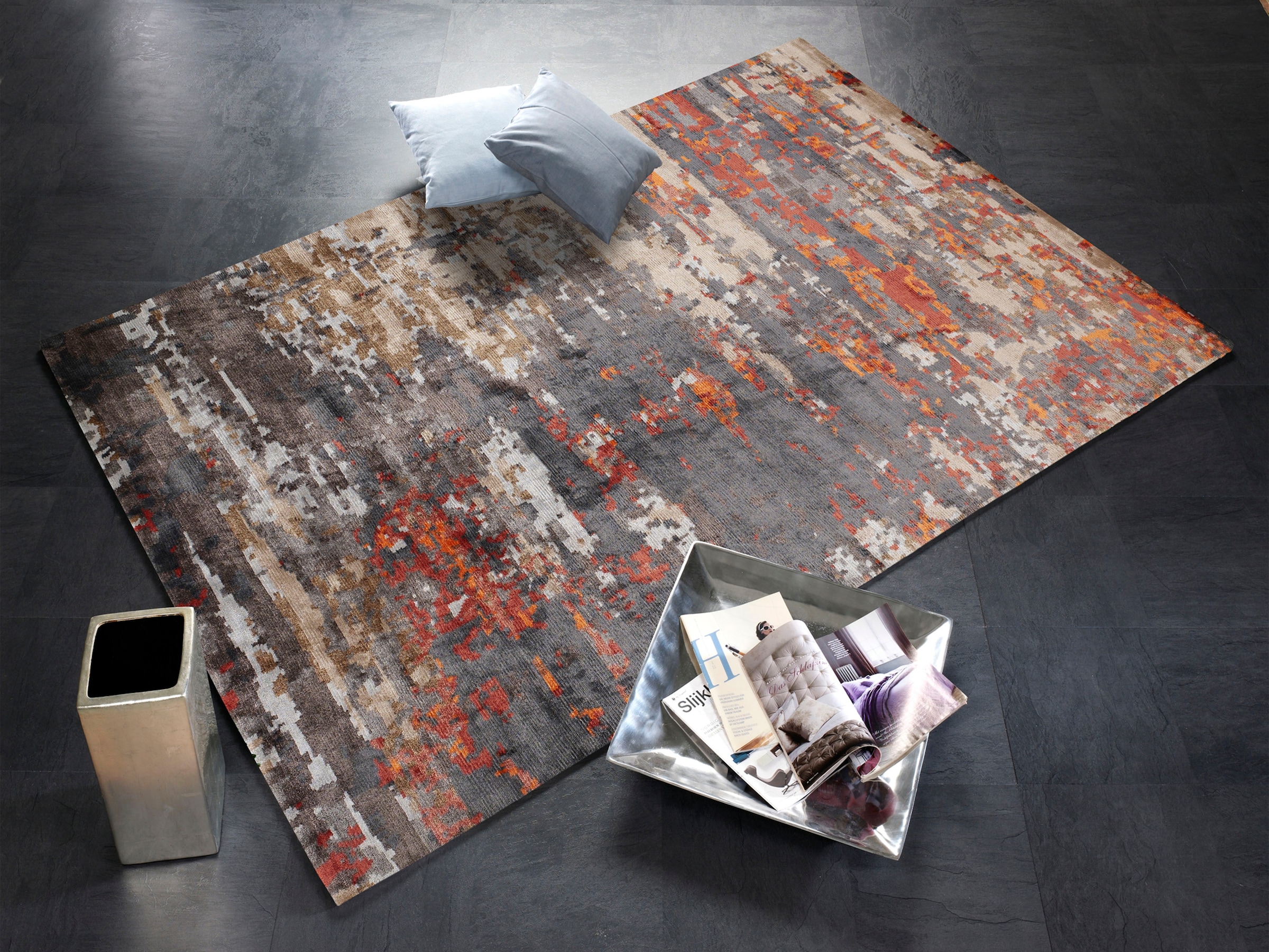 Musterring Teppich »ANGELES PILANO« rechteckig 10 mm Höhe exlcusive MUSTERRING DELUXE COLLECTION, Bambus-Viskose feine Knüpfung