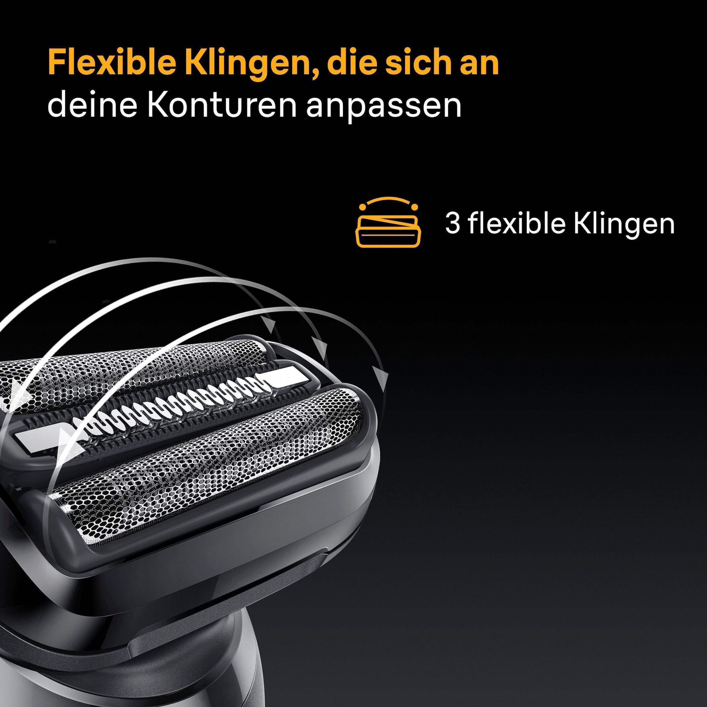 Braun Rasoirs électriques »Series 5 52-N7200cc« station de nettoyage rasoir étanche à lame en feuille, avec tondeuse de précision