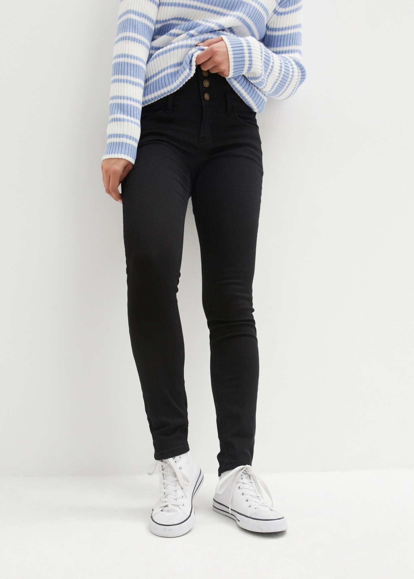 bonprix Jeans skinny »Skinny Jeans High Waist, Shaping Thermojeans« Skinny fit, mit Shaping Effekt, wärmende Thermojeans