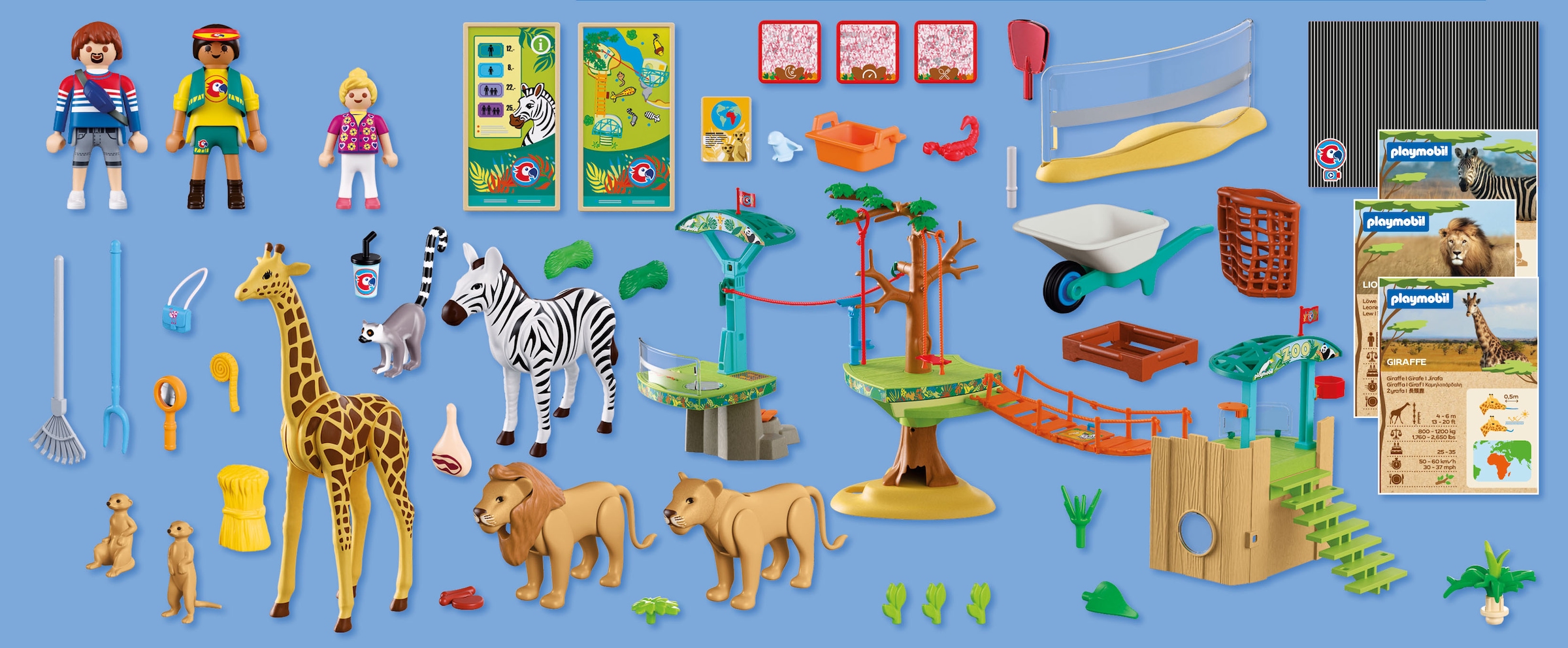 Playmobil® Jeu de construction »Zoo: Wildnis-Kletterpark (72070), Animals & Friends« Made in Europe