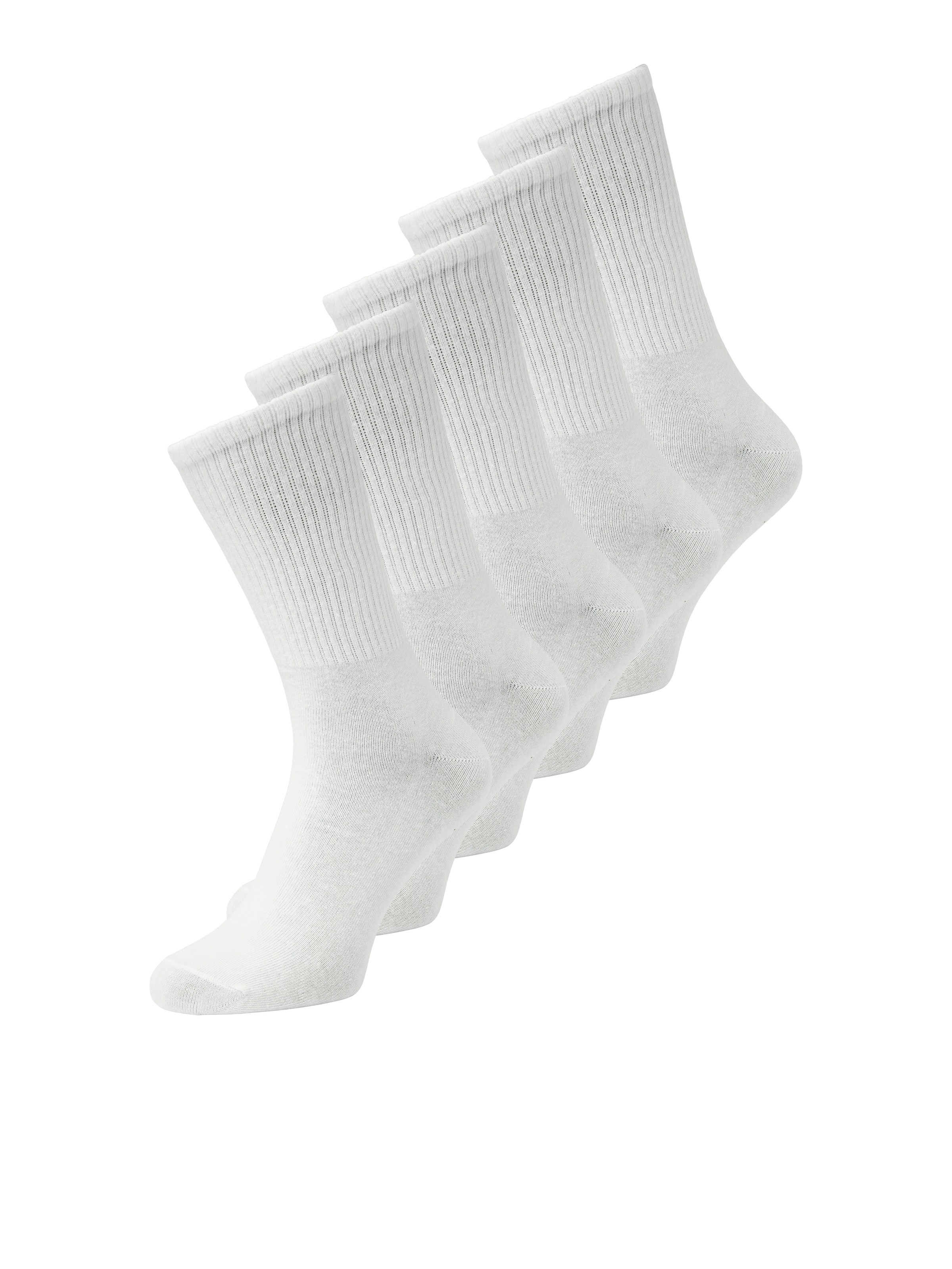Jack & Jones Chaussettes de tennis »JACBASIC TENNIS SOCK 5 PACK« Paquet, 5 Couple tlg. mélange de coton, taille unique