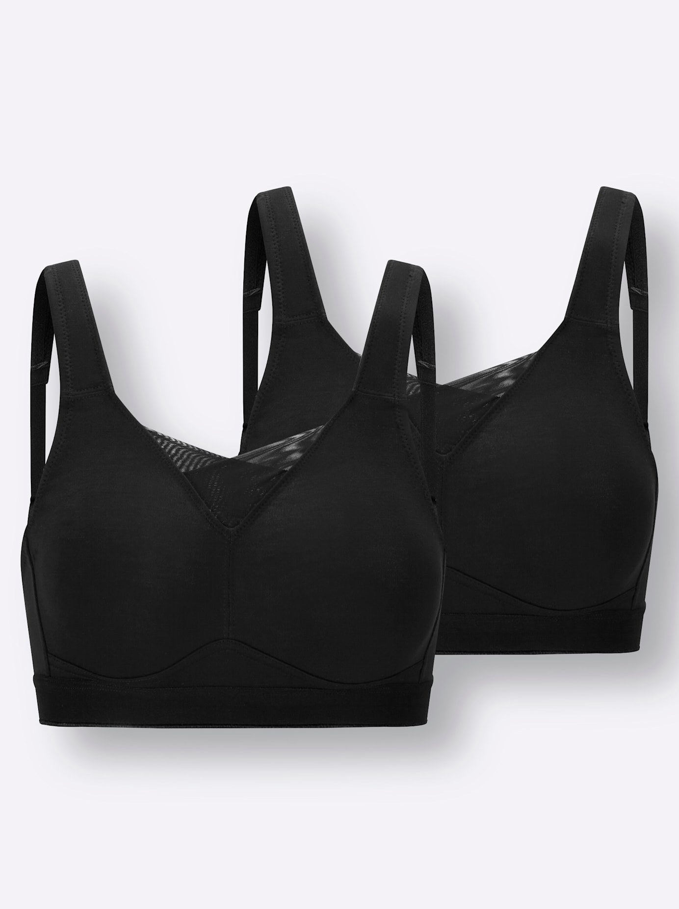 wäschepur Bügelloser BH 2-Stück-Packung, 2 tlg.