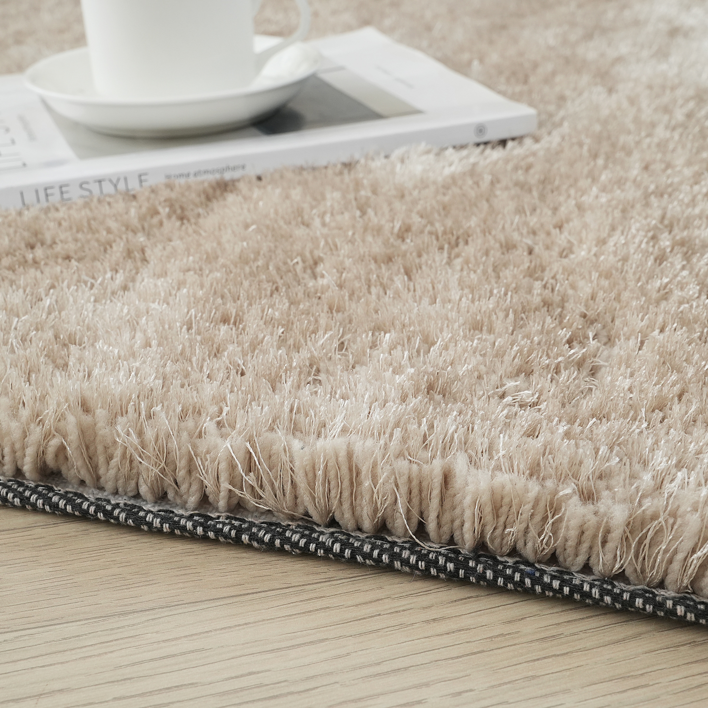 Bruno Banani Tapis »Dana Teppich, besonders weich und kuschelig, Kundenliebling« Rectangulaire 30 mm Höhe uni, Mikrofaser Teppiche, Wohnzimmer, Schlafzimmer, Esszimmer