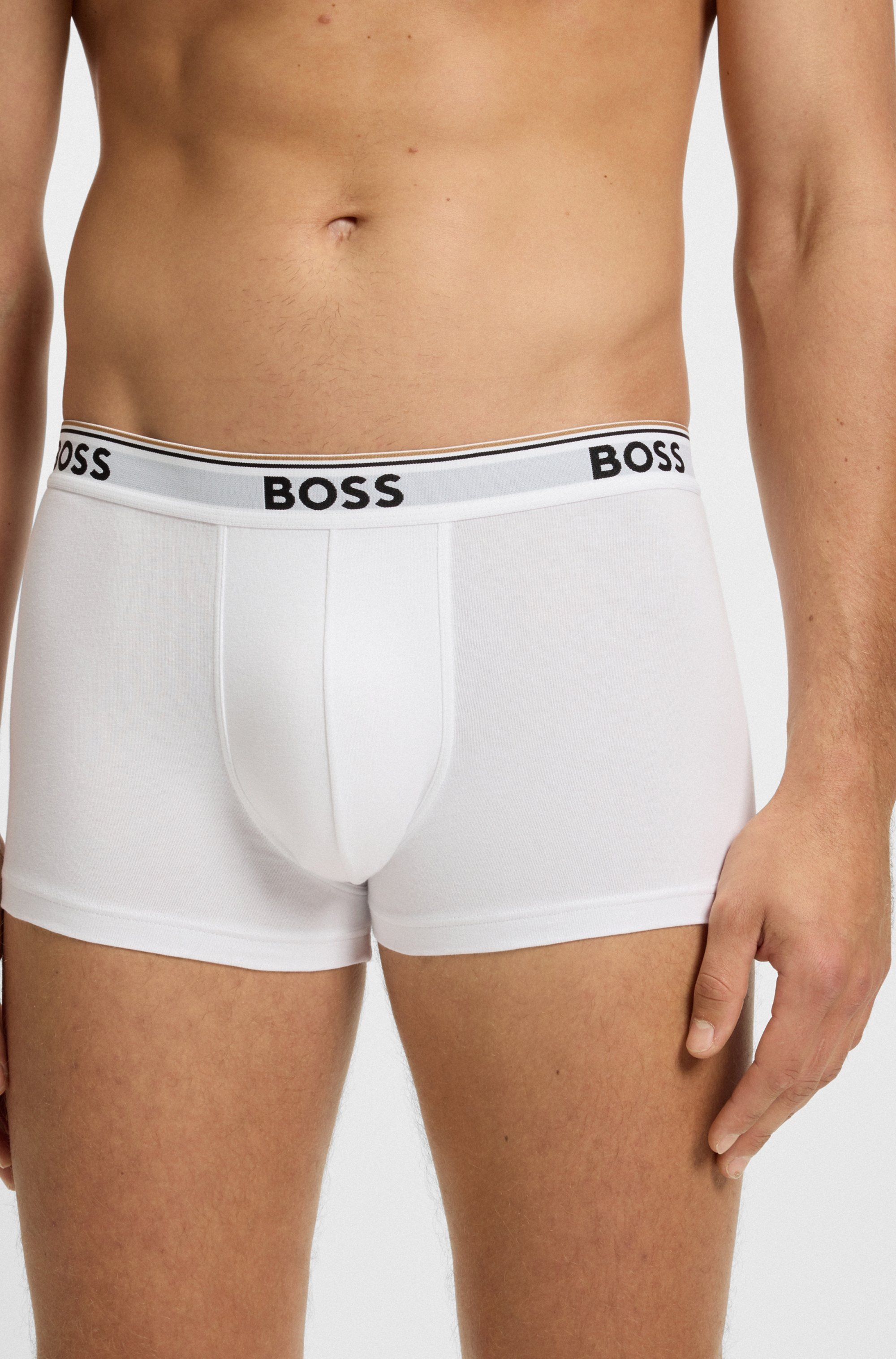 BOSS Boxer »TRUNK 3 PACK« 3 cuis BOSS Schriftzug auf dem Bund
