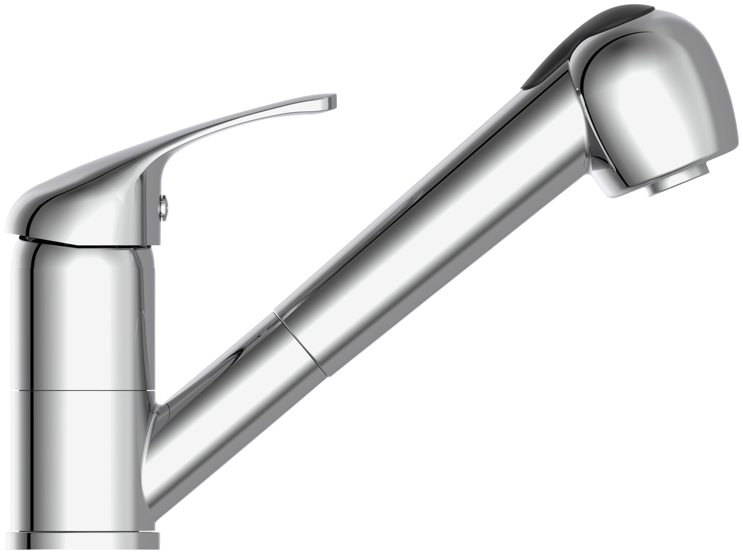 Eisl Spültischarmatur mit Geschirrbrause, Wasserhahn ausziehbar, Mischbatterie, in Chrom