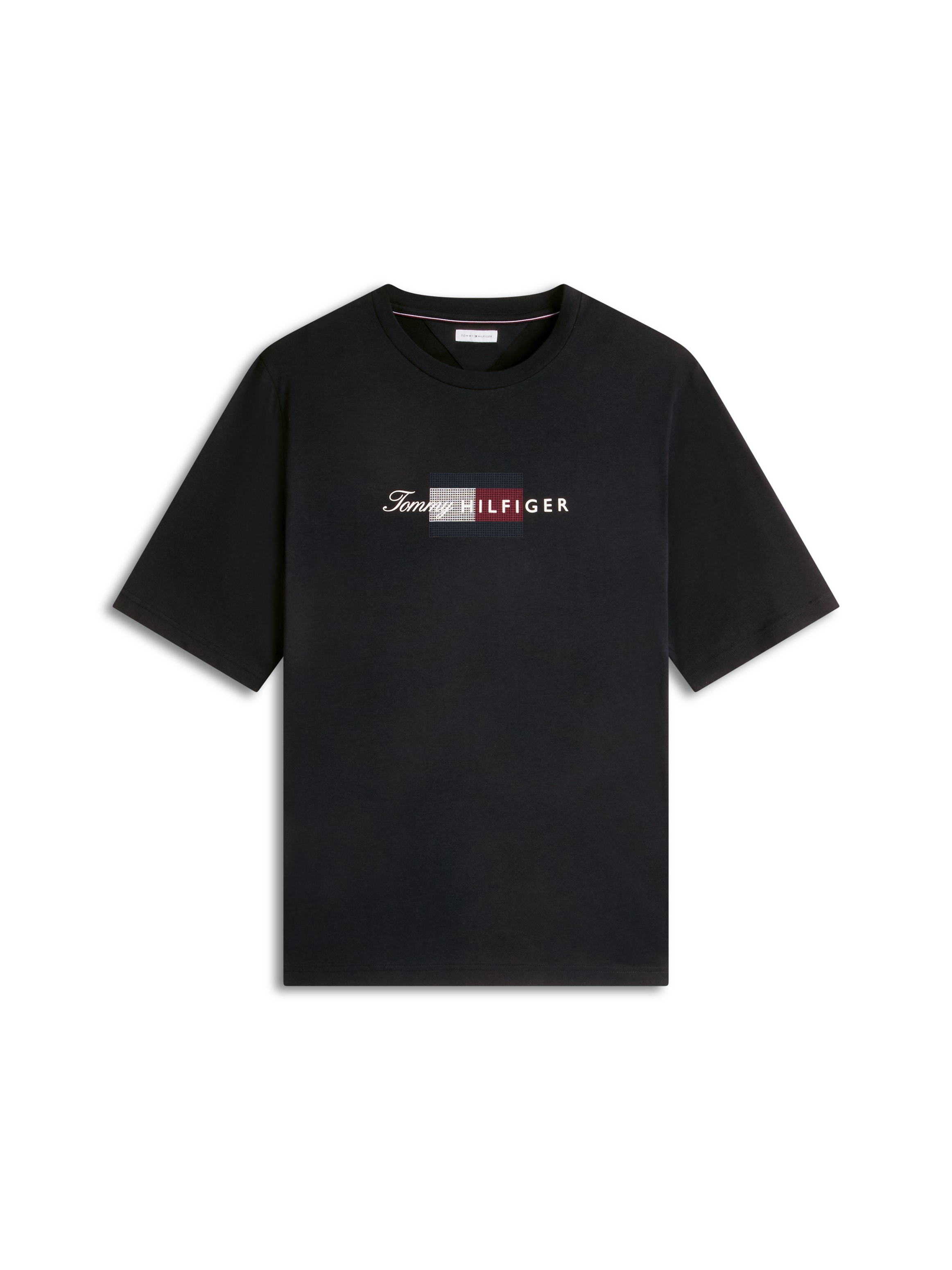 Tommy Hilfiger Big & Tall T-Shirt aus Jersey mit Flag-Grafik, Grosse Grössen