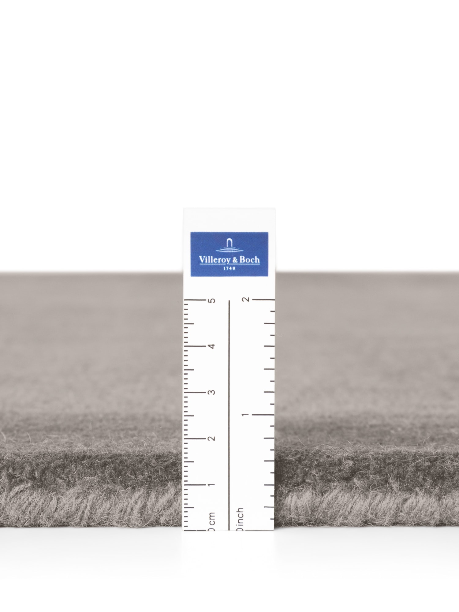 Villeroy & Boch Tapis »Wollteppich Kari« Rectangulaire 17 mm Höhe Handgewebt, Wolle, Bordüre, Einfarbig, Läufer, Wohnzimmer, Organisch