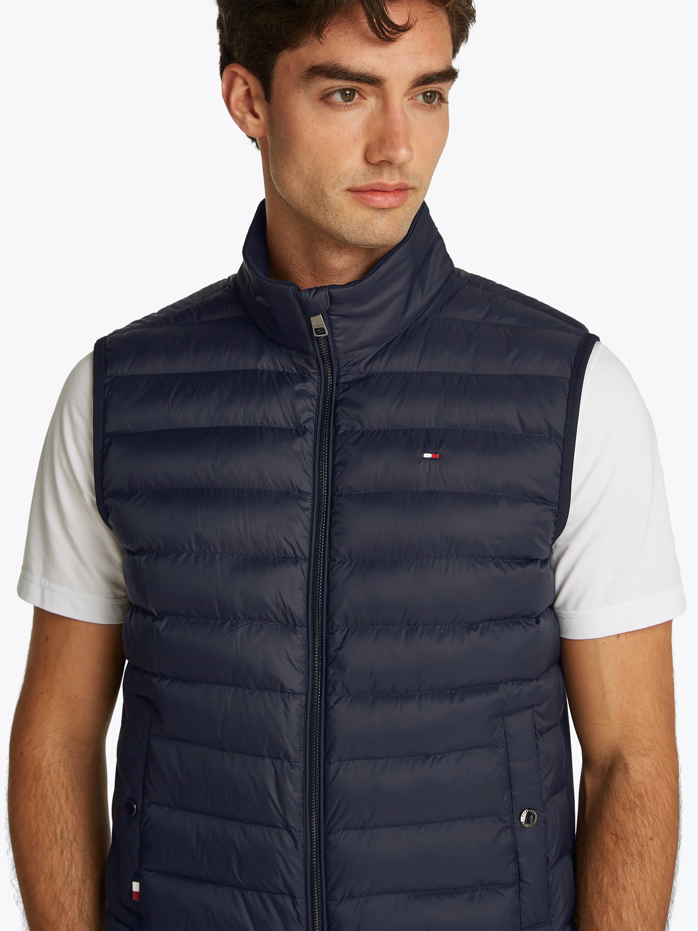 Tommy Hilfiger Gilet matelassé »MIX MEDIA VEST« Rückenteil ungesteppt