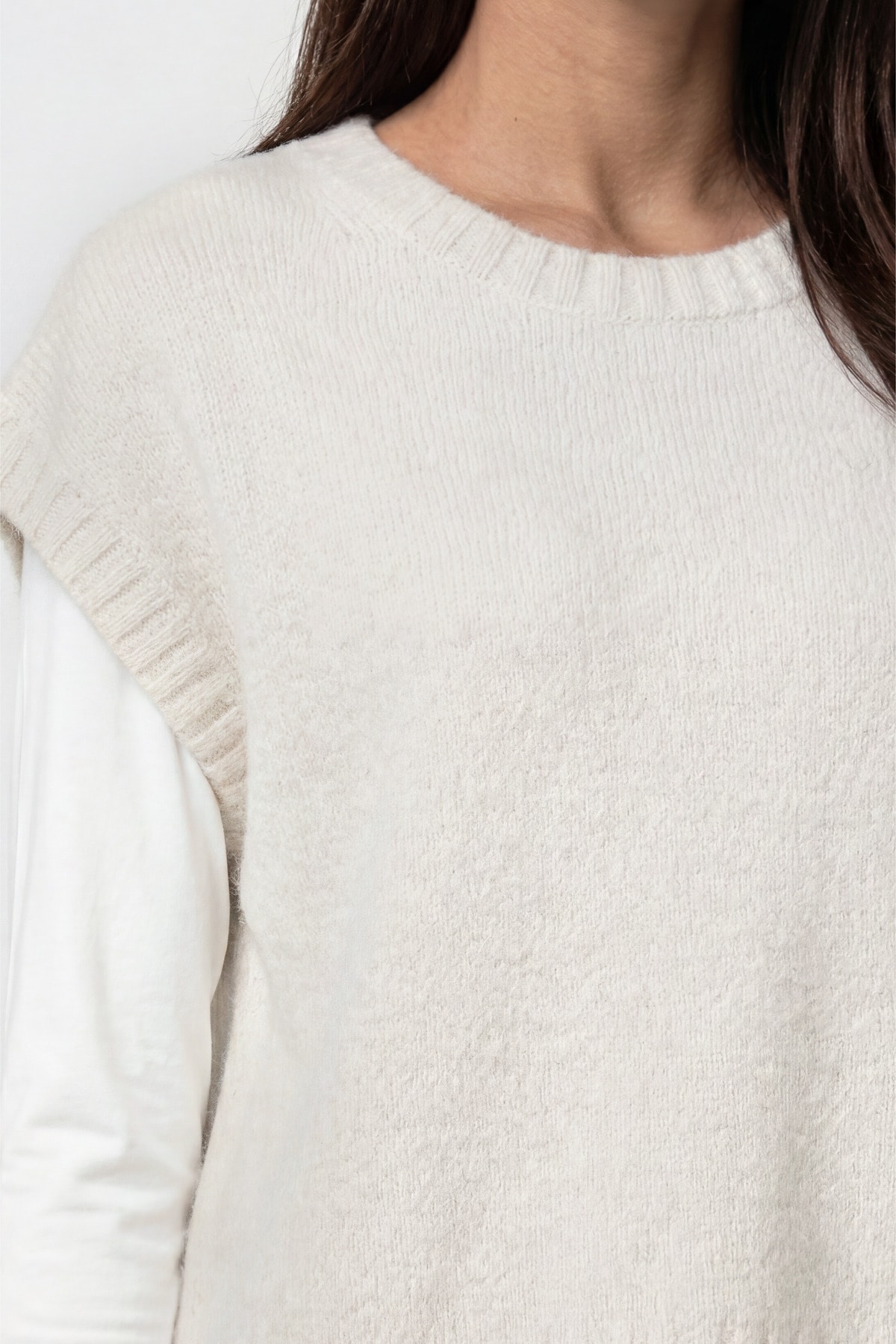 Monari Pullunder »Pullunder Lurex« Regular fit mit Strickbund