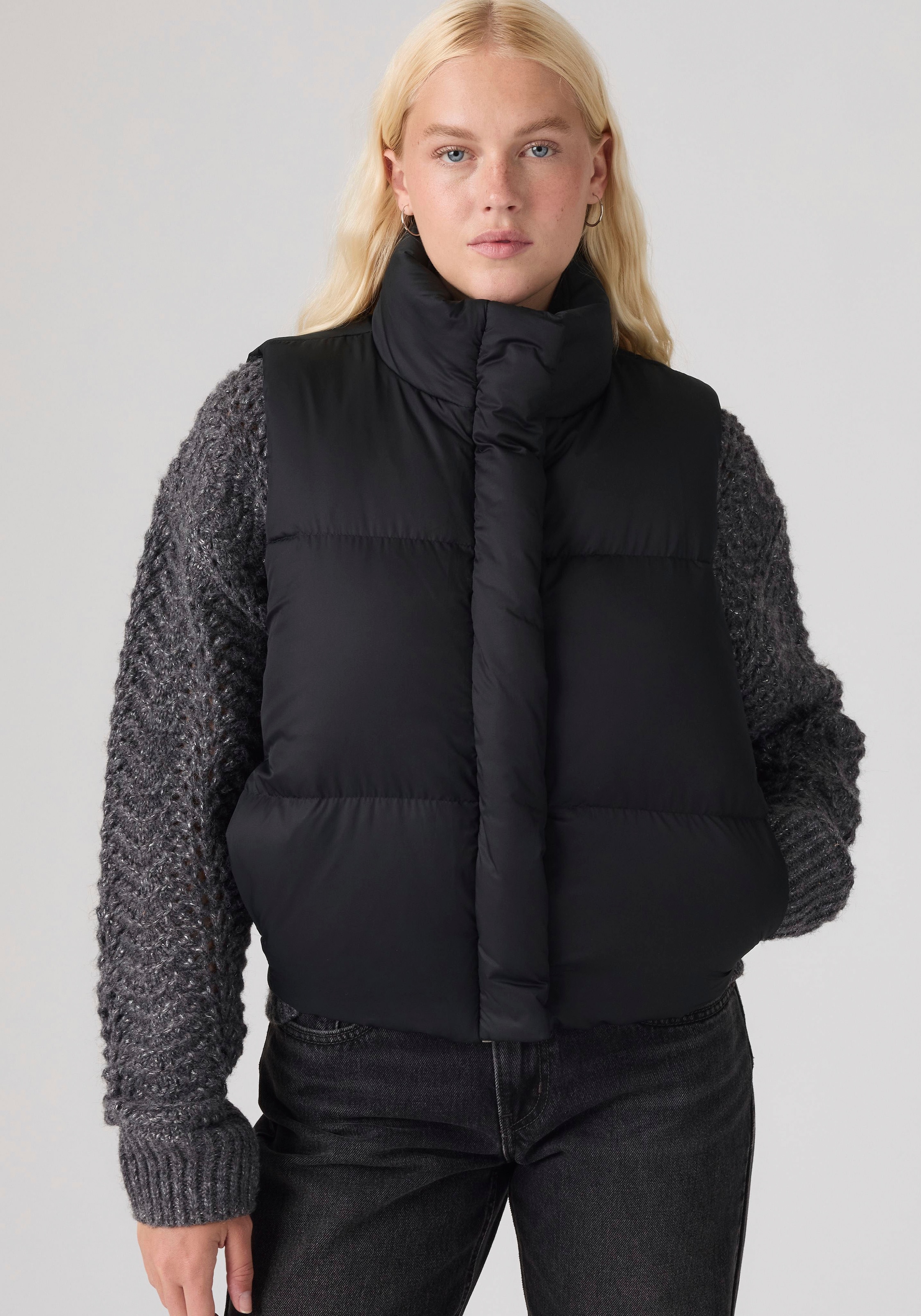 Levi's® Gilet matelassé »TATE BUBBLE PUFFER VEST« fermeture éclair intégrale et fermeture à pression