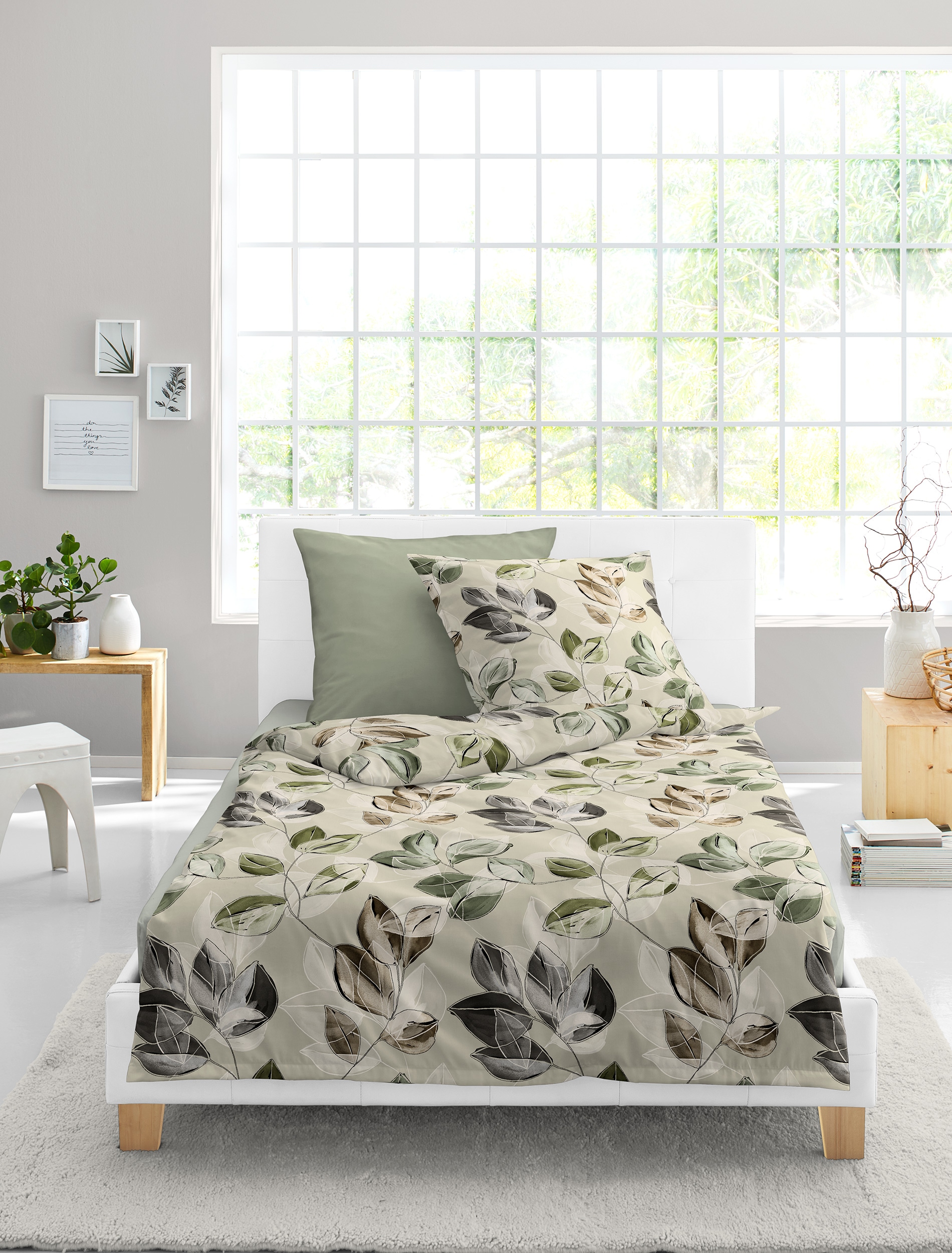 BIERBAUM Linge de lit »4136« 2 cuis tlg. Biber, 100 % Baumwolle, pflegeleicht, kuschelig weich