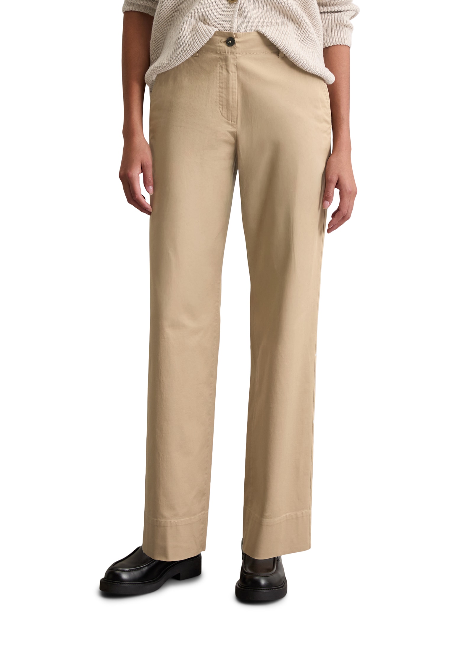 Marc O'Polo Chinos »Lande«  weit, aus stretchigem Organic Cotton-Twill