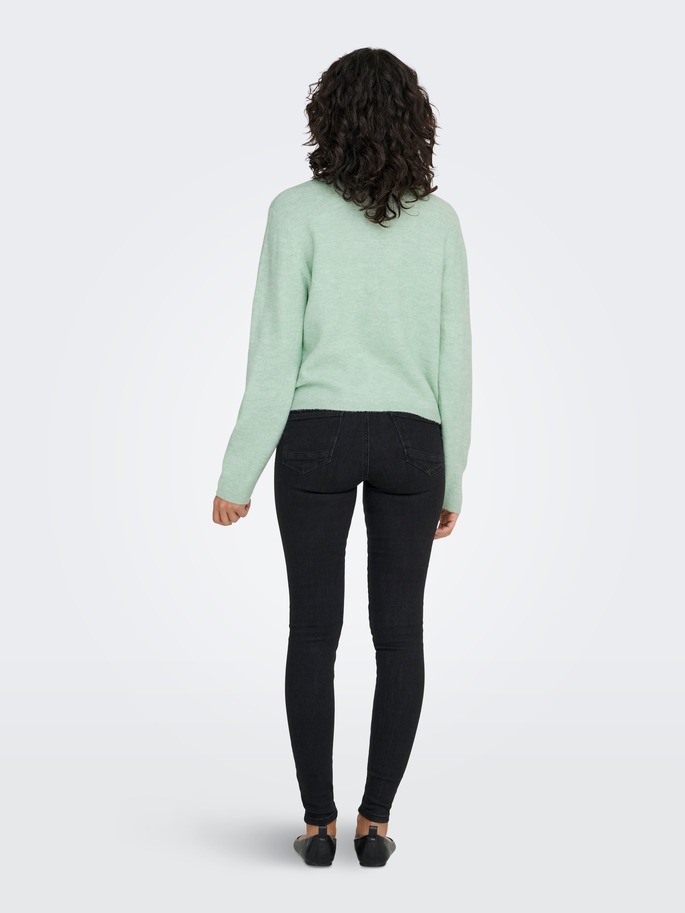 ONLY Veste en tricot »ONLSIMONI L/S O-NECK CARDIGAN KNT NOOS« mélange de matières, coupe décontractée
