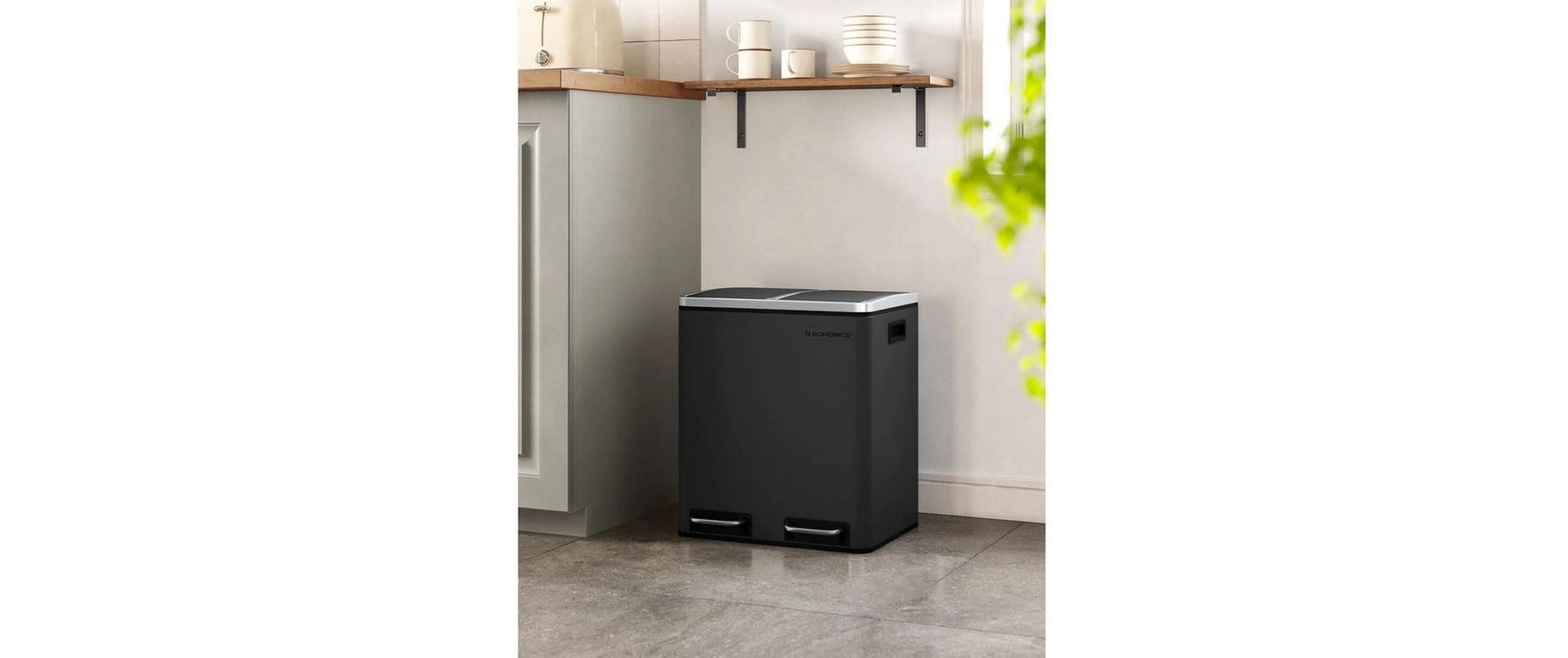 SONGMICS Poubelle »30 l« 2 Behälter