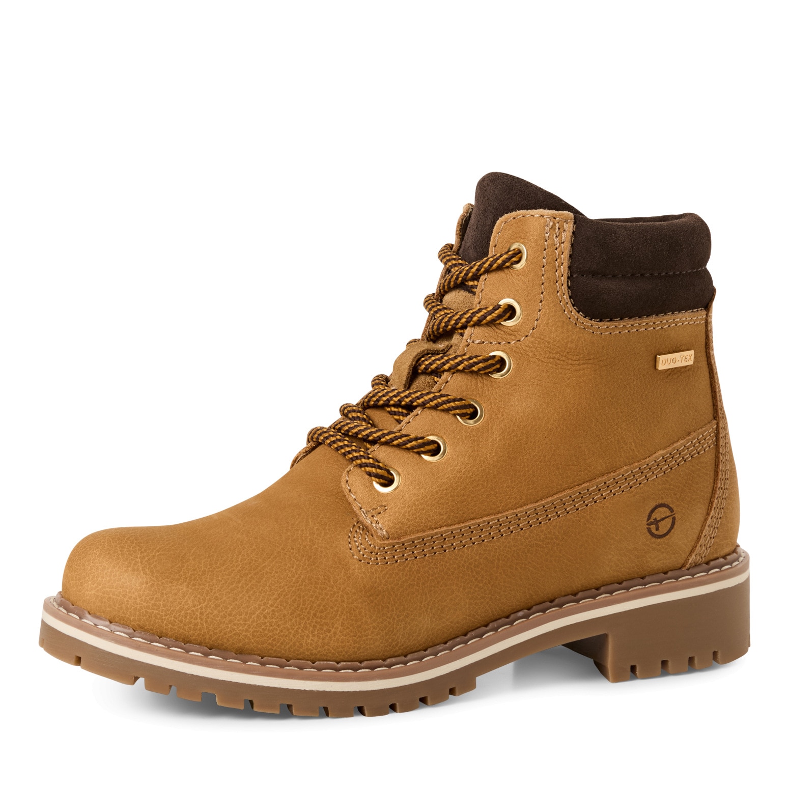 Tamaris Bottes d'hiver  à talon bloc, bottine à lacets avec équipement DUO-TEX
