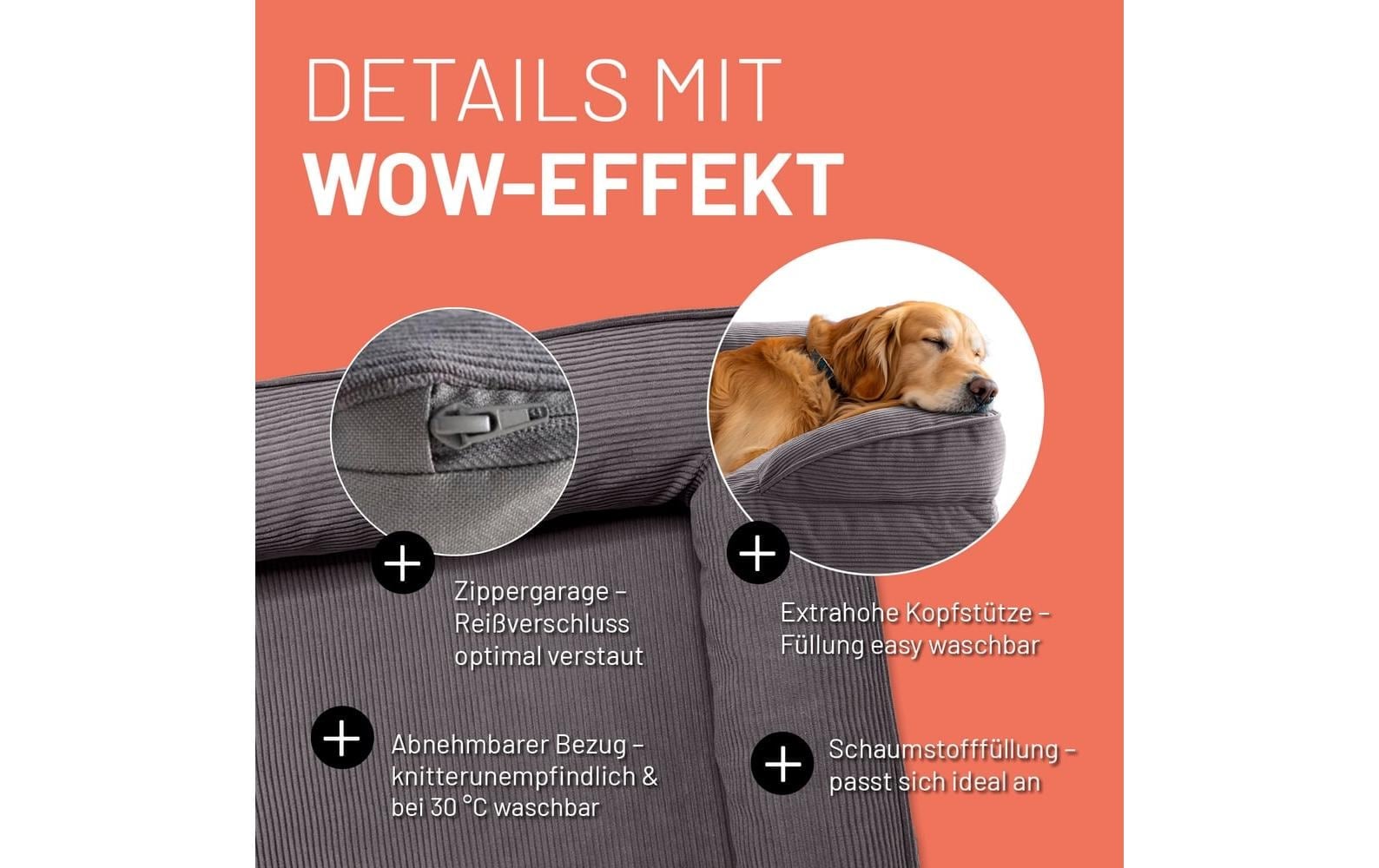 Lumaland Hundebett »Indoor Cord L«