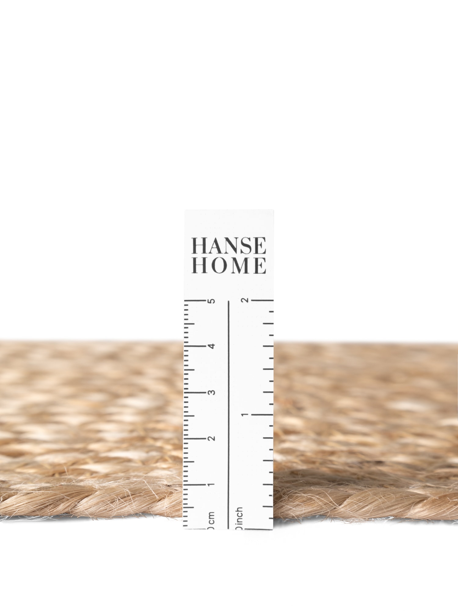 HANSE Home Teppich »Basil« rund 7 mm Höhe Jute, Handgemacht, Rund, Fransen, Wohnzimmerteppich, Naturteppich