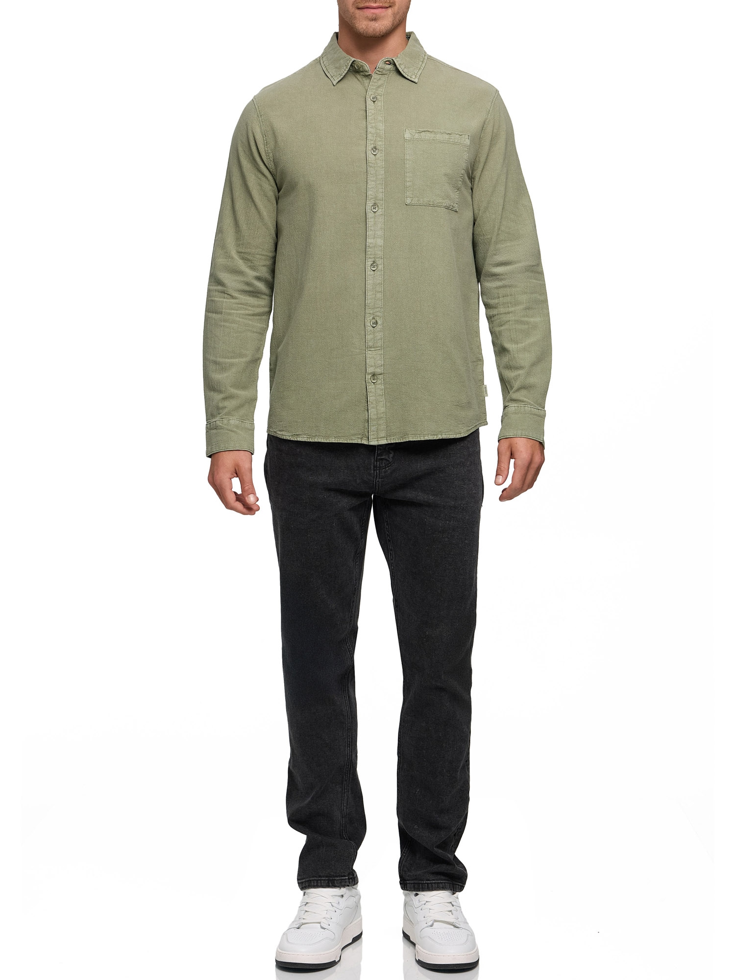 Indicode Langarmhemd »INTrypto Long Sleeve«