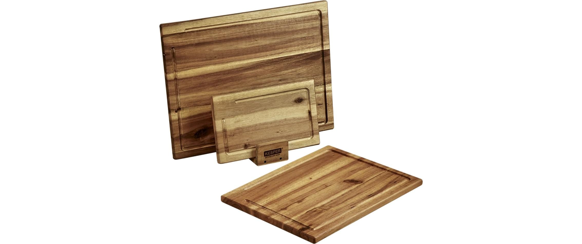 KESPER® Planche à découper »inkl. Ständer« en bois d'acacia certifié FSC