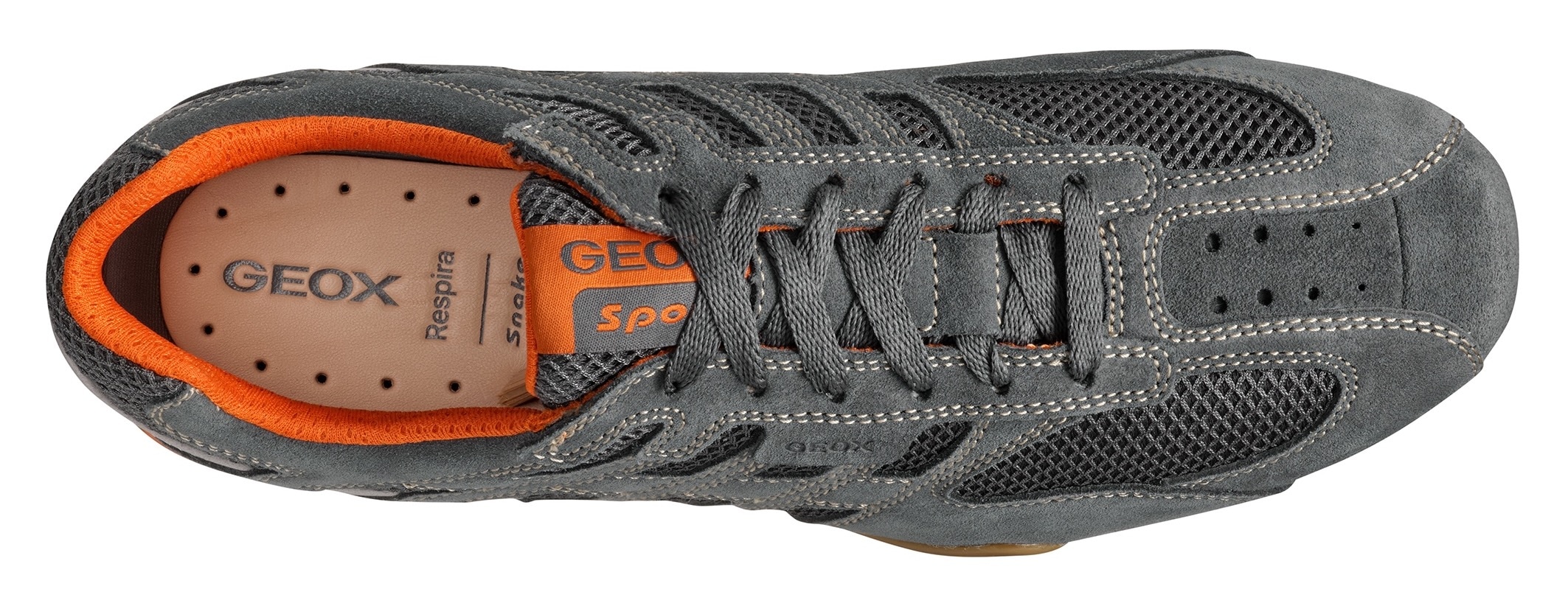 Geox Schnürschuh »U SNAKE ORIGINAL«  , Schnürschuh, Freizeitschuh, Trekking Sneaker mit Lederinnensohle