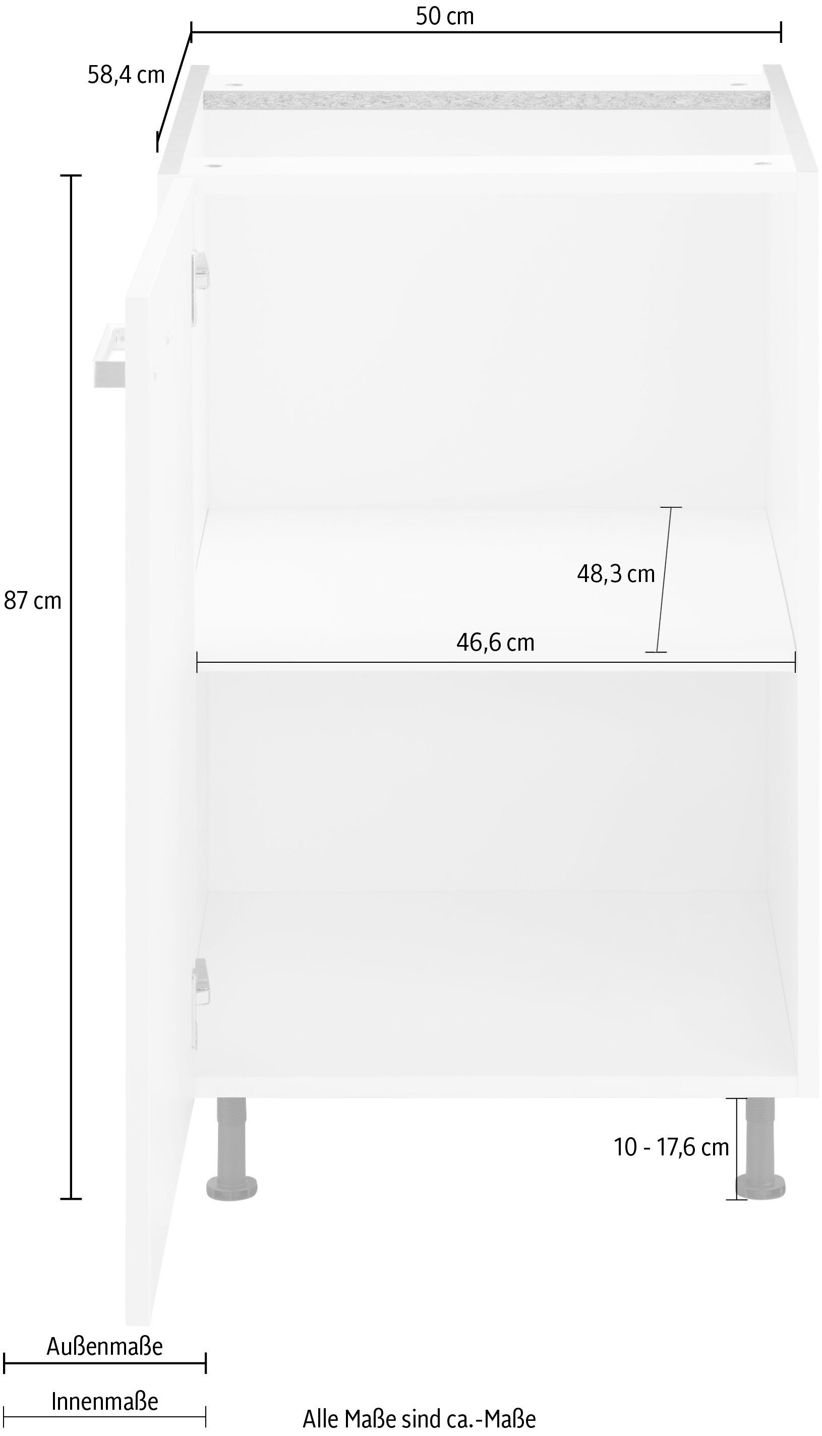 OPTIFIT Armoire basse »Parma« largeur 50 cm