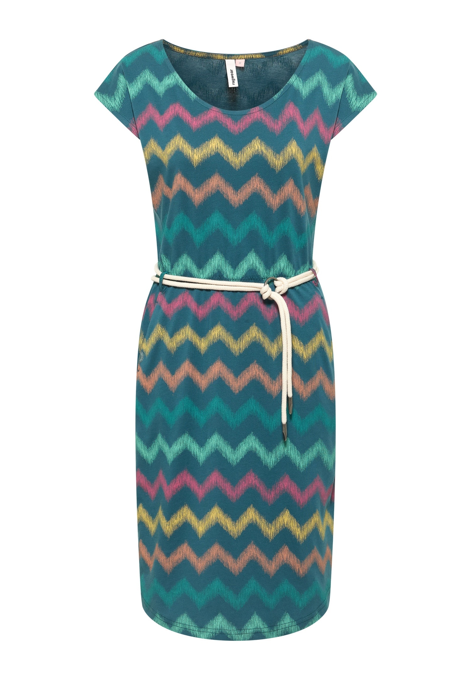 Ragwear Robe d'été »LILITHE PRINT« 2 tlg. Baumwoll-Modal-Mix mit Eingrifftaschen und Gürtel