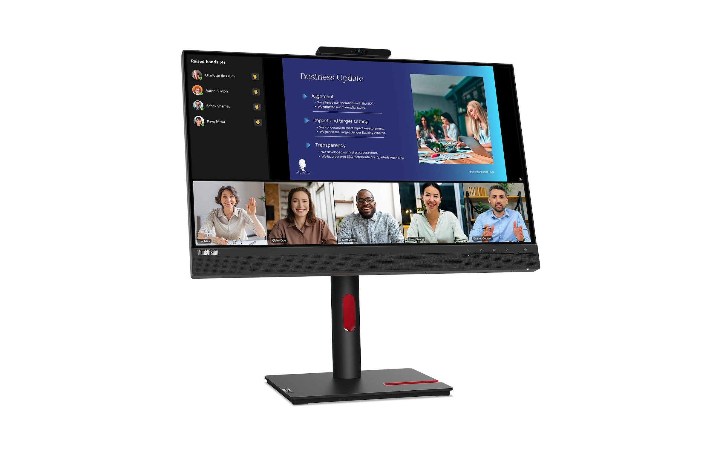 Lenovo LCD-Monitor »ThinkVision T24v-30« 60,21 cm/23,8 ″  1920 x 1080 px Full HD 75 Hz