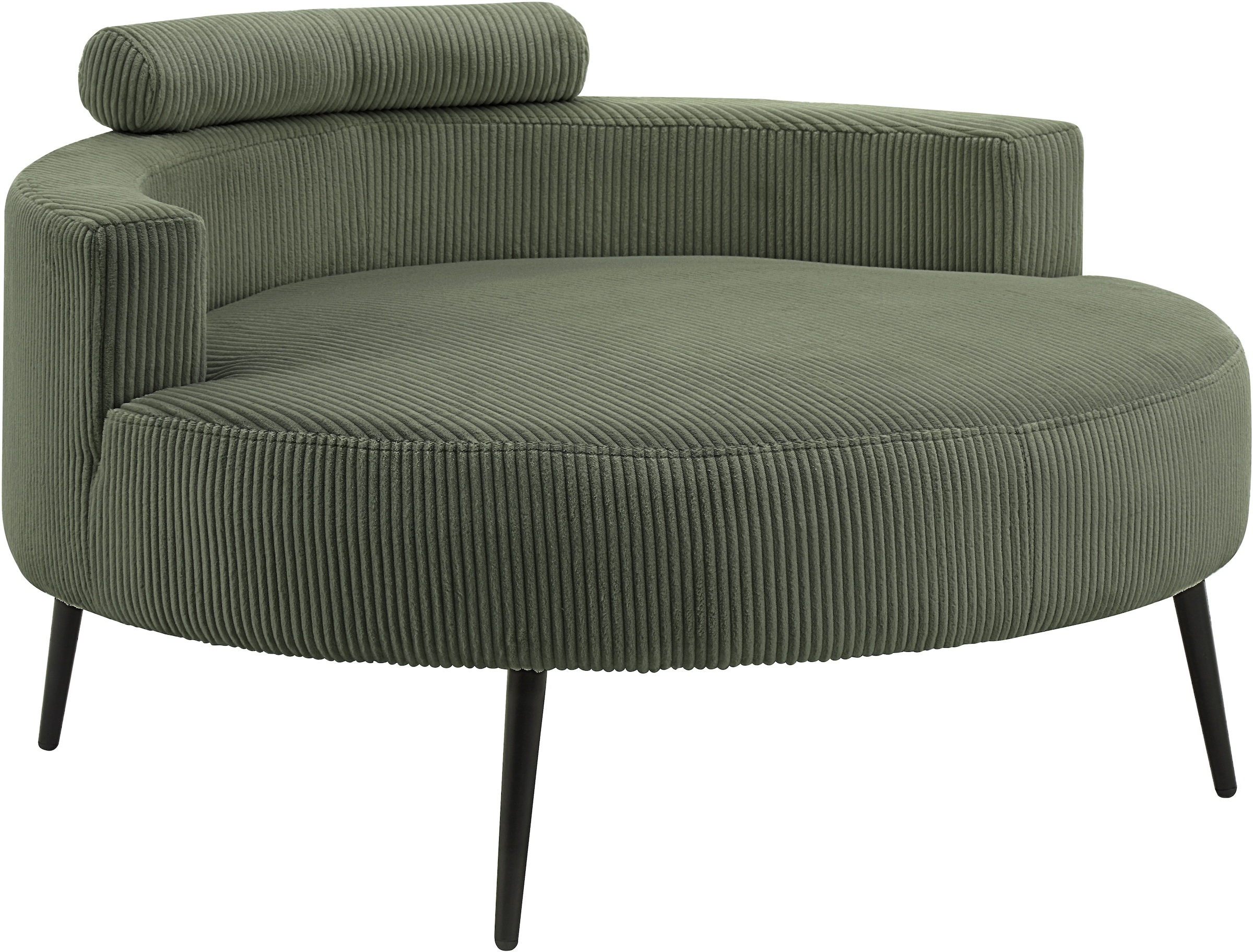GOODproduct Loveseat »Riko Sessel, B: 110 cm, Sitzhöhe: 44 cm« XXL- Sessel, mit Stauraumhocker, Rückenstütze & 4 Zierkissen