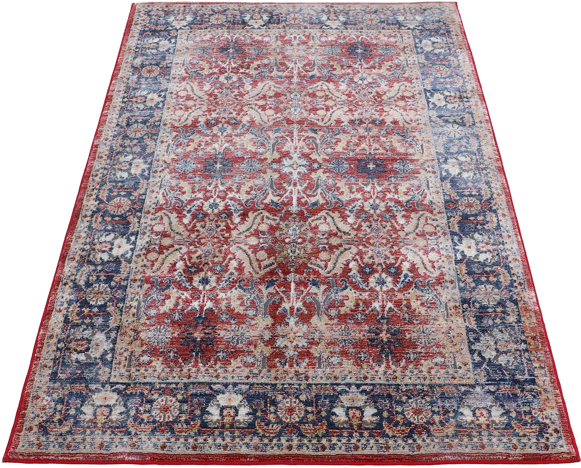 carpetfine Tapis »Vintage Marin« Rectangulaire 8 mm Höhe Orient Vintage Look