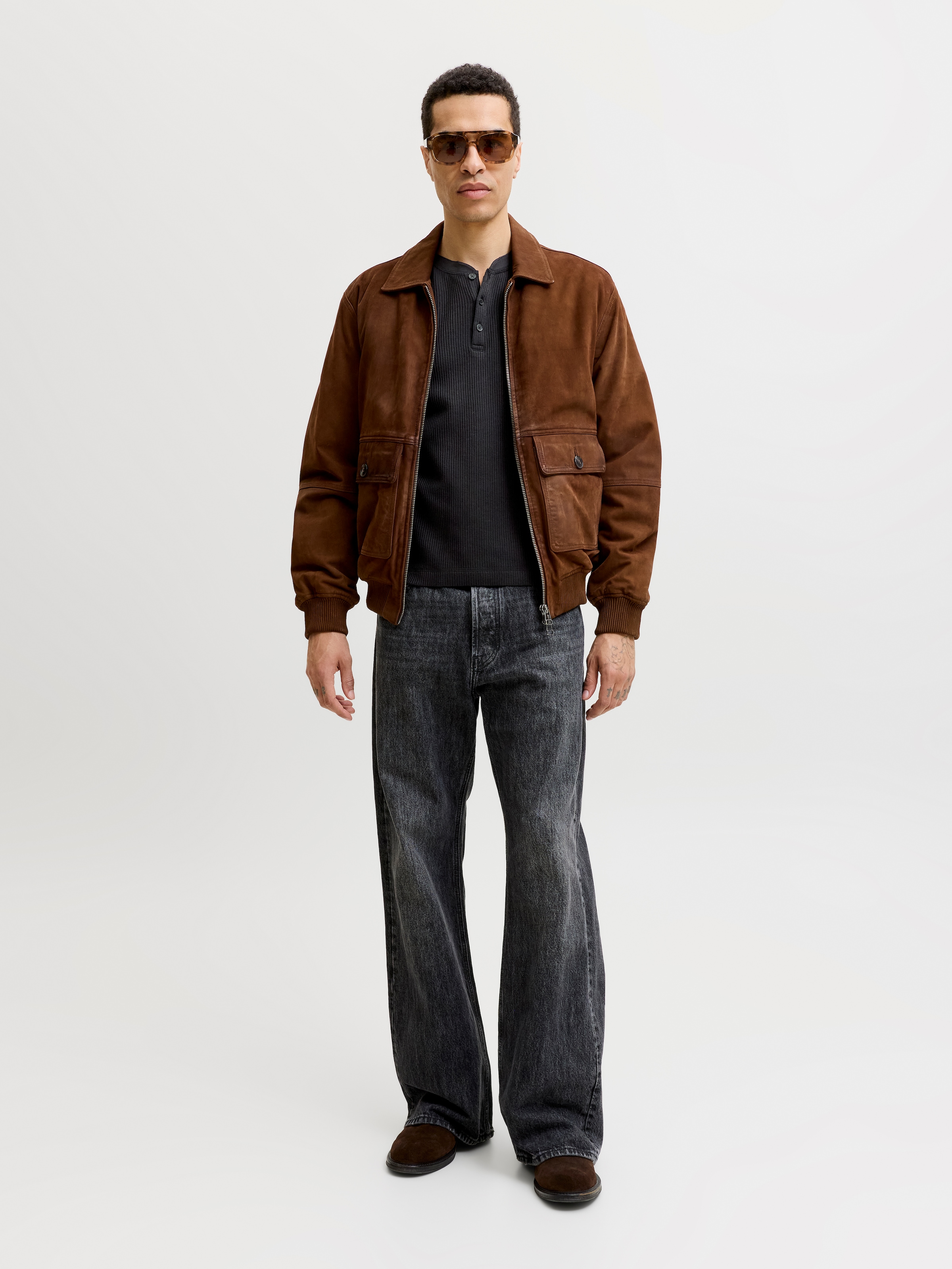 Jack & Jones T-shirt à manches longues »JORCHAMBERI HENLEY LS TEE« mélange coton, coupe régulière